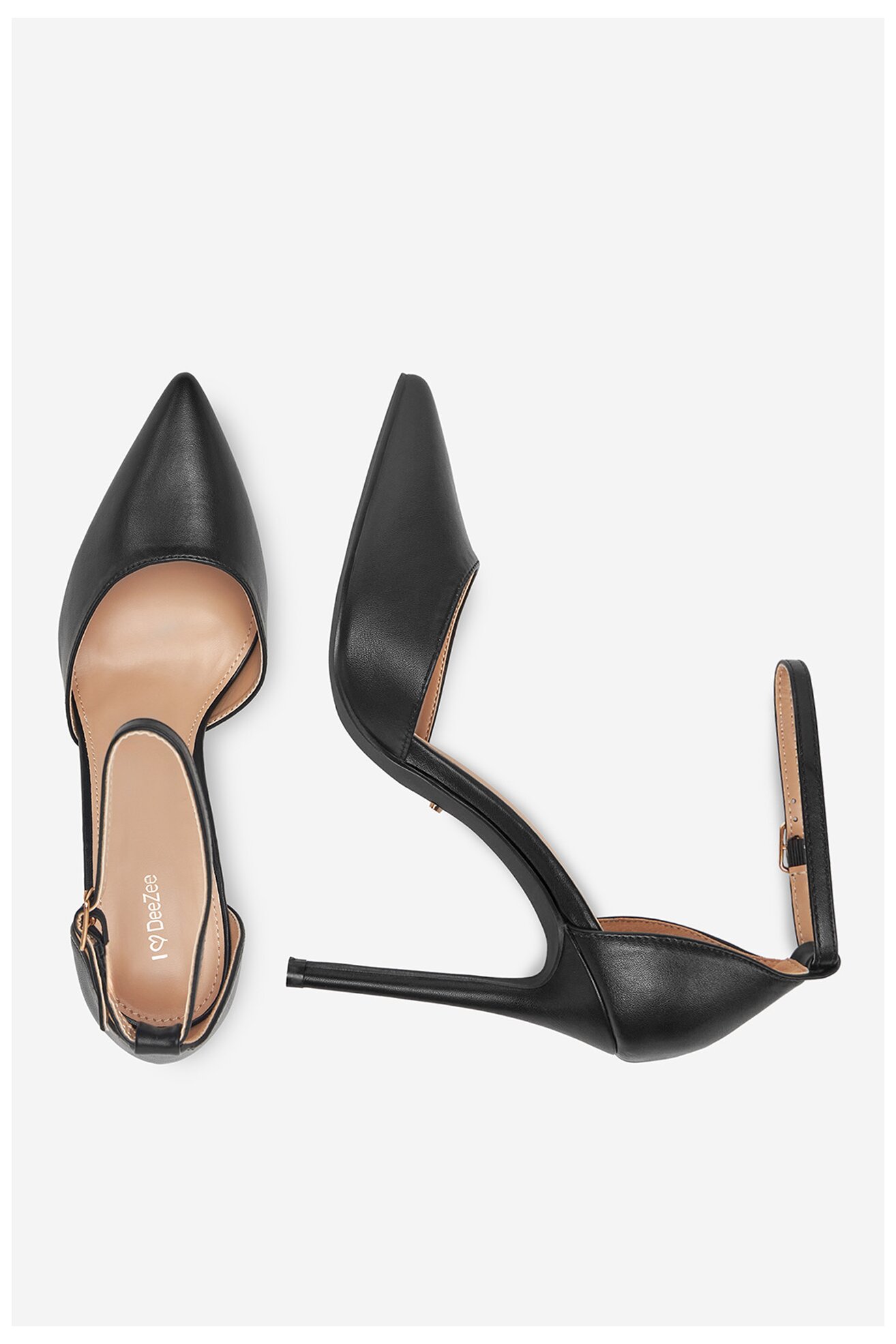 Pantofi cu toc DeeZee HT88745-25 NEGRU