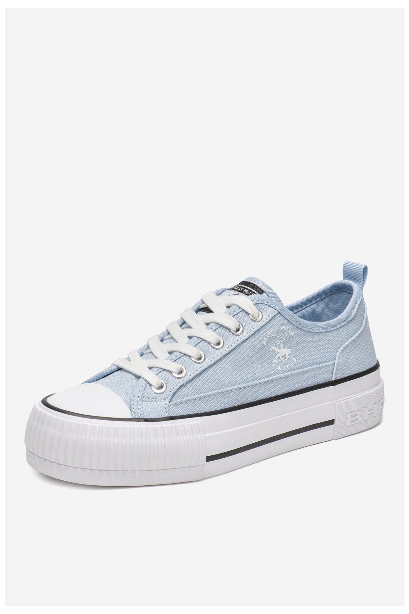 Plátěná obuv Beverly Hills Polo Club V12-842 BLANKYTNĚ MODRÁ