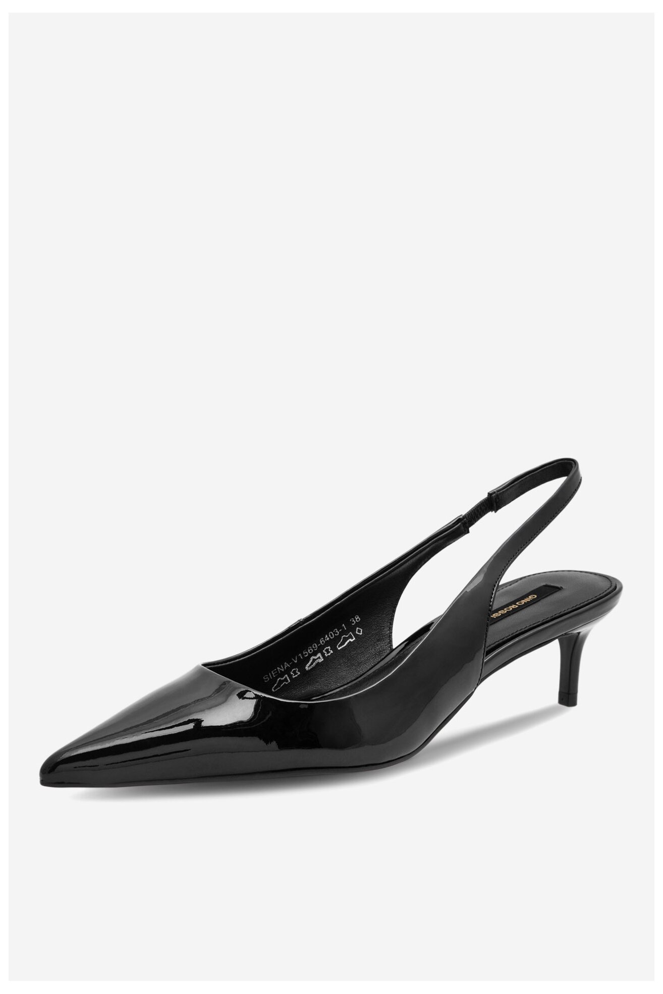 Czółenka Gino Rossi SIENA-V1569-6403-1 Czarny
