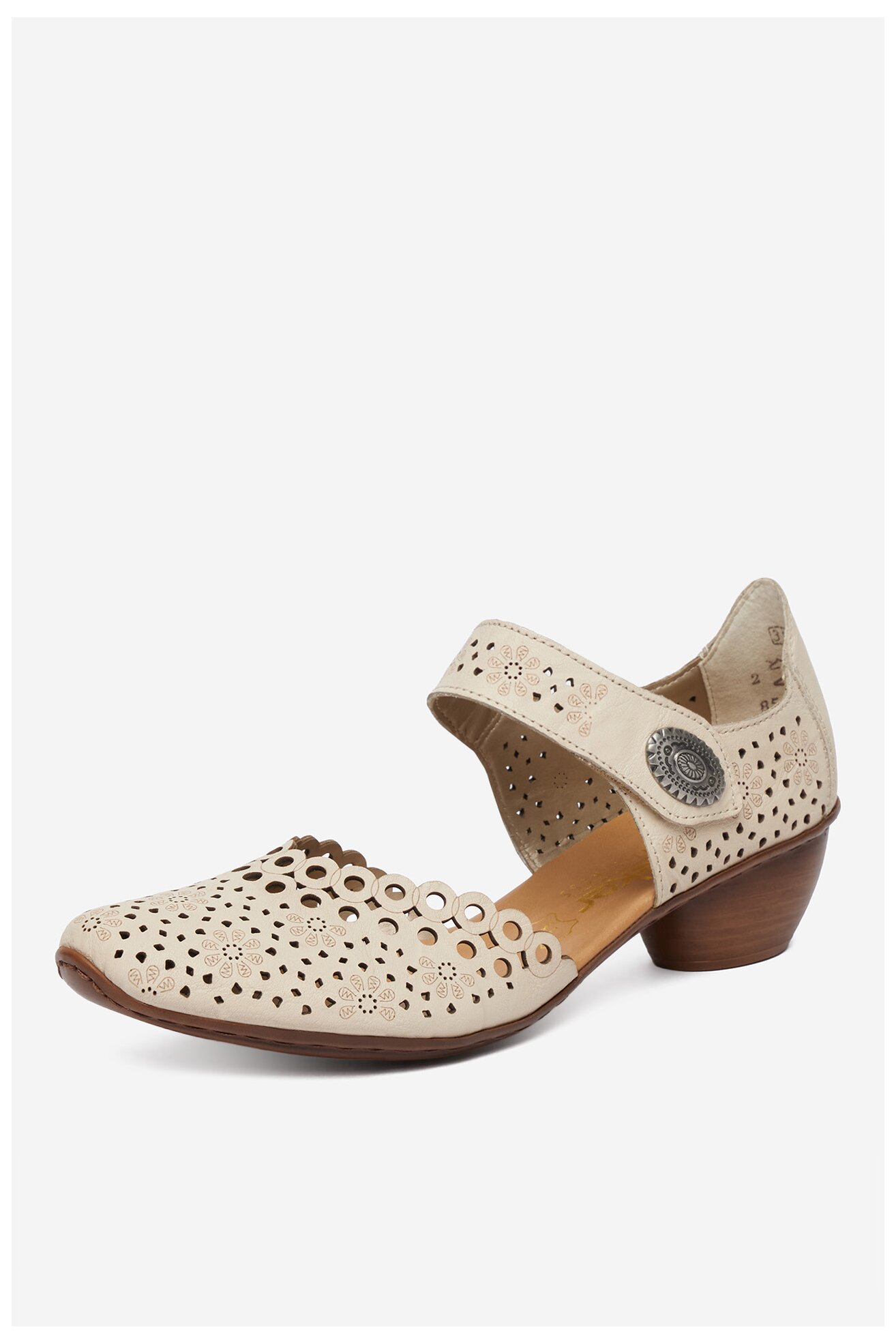 Czółenka Rieker CEO-43753-60 Beżowy