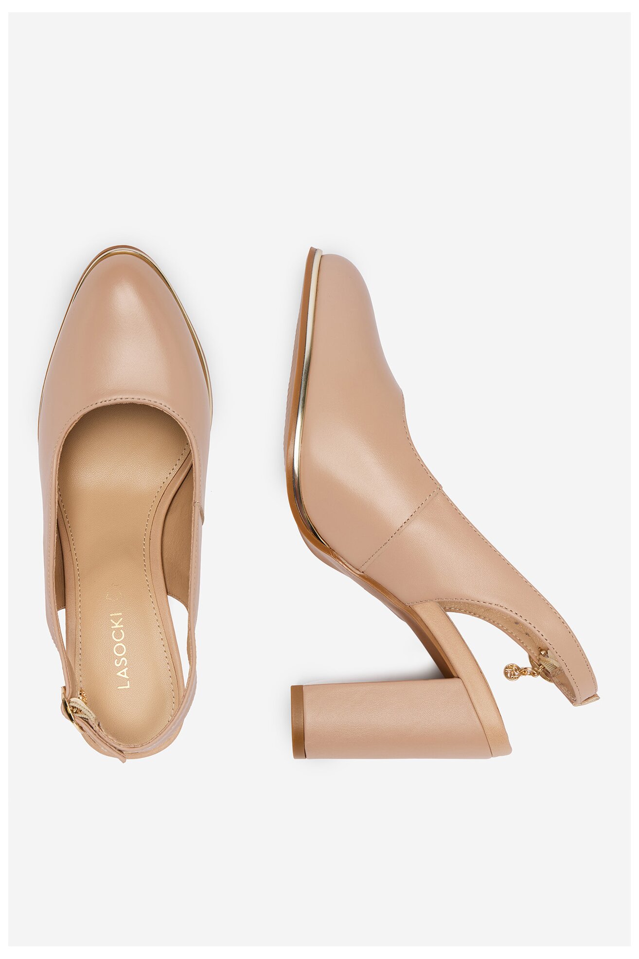 Елегантни обувки Lasocki CEO-WS3786-02 ТЪМНОБЕЖОВ