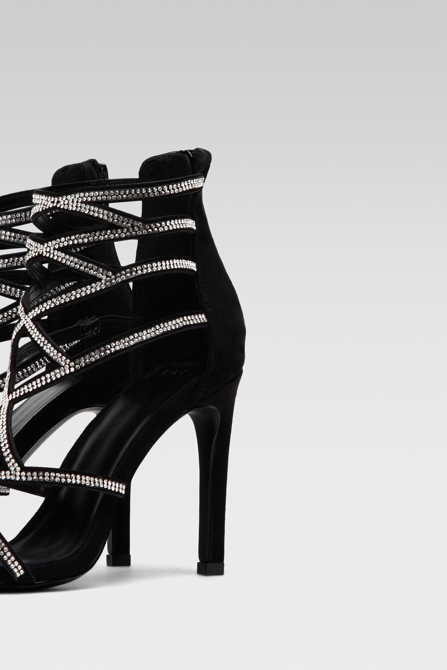 
                Jenny Fairy - Sandały czarne z suwakiem - 5904248833664