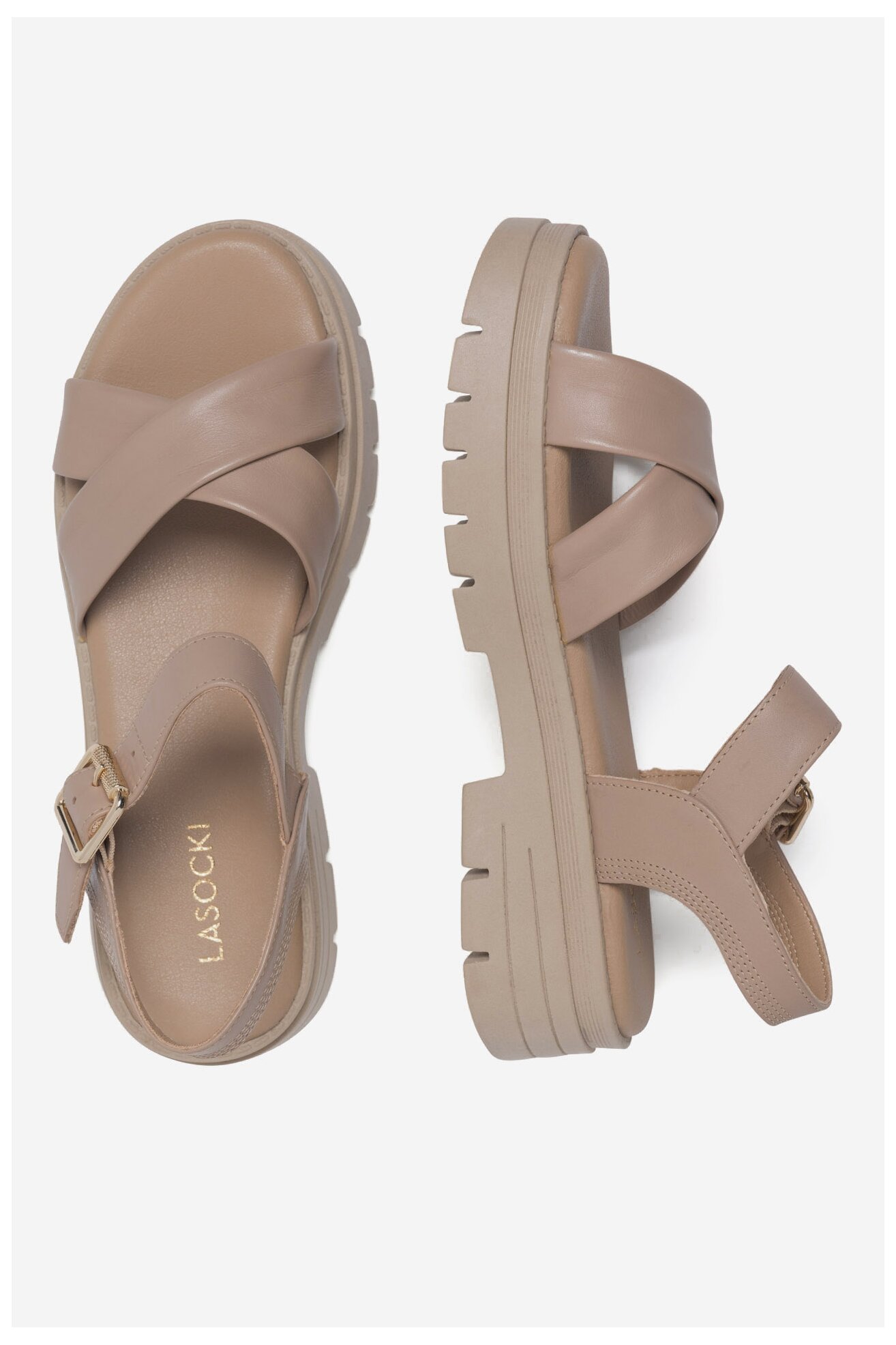 Sandały Lasocki CEO-WB-LINA-23 Beżowy
