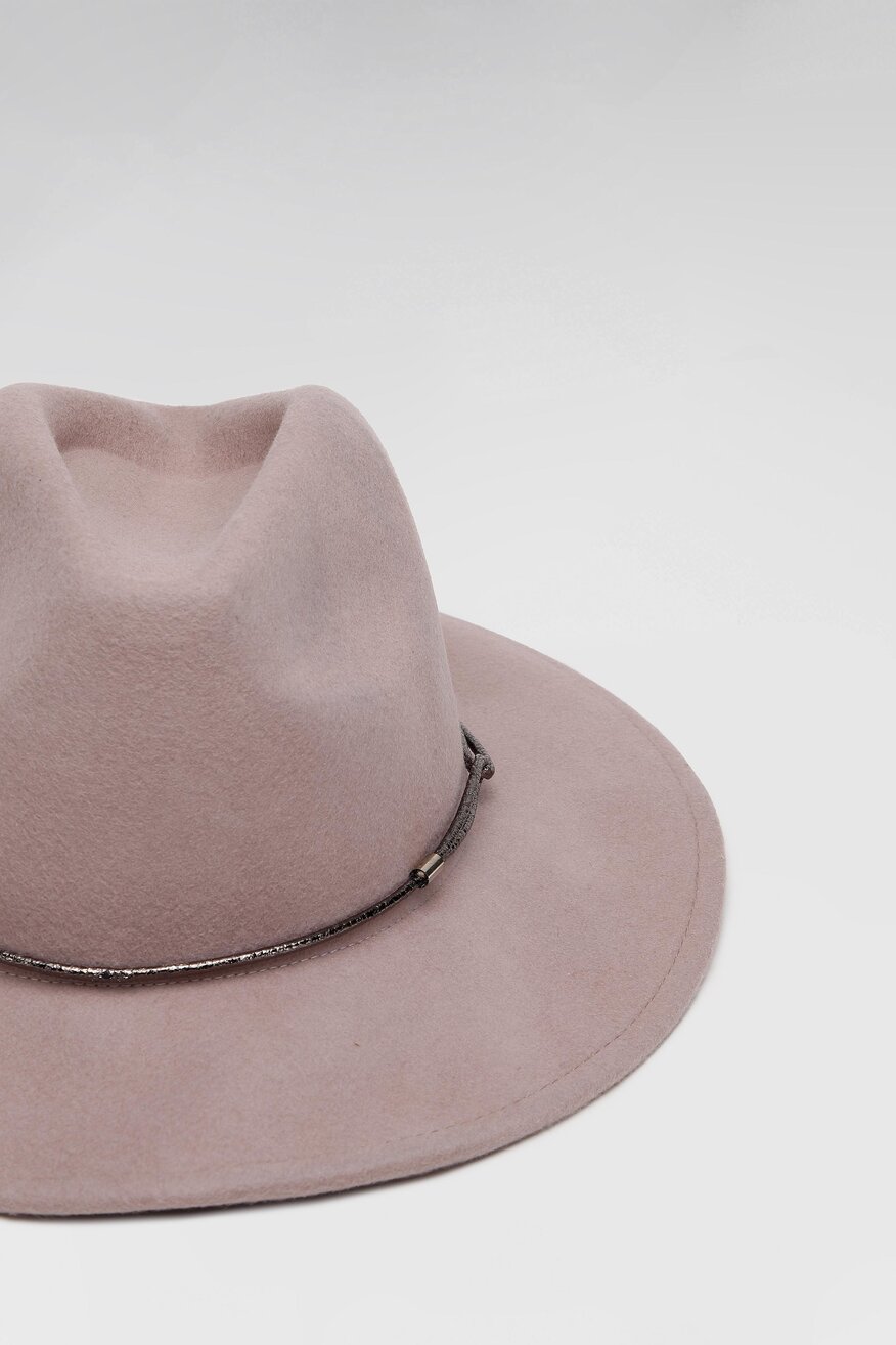 
                ACCCESSORIES - Kapelusz z aplikacją różowy - 5903698884226