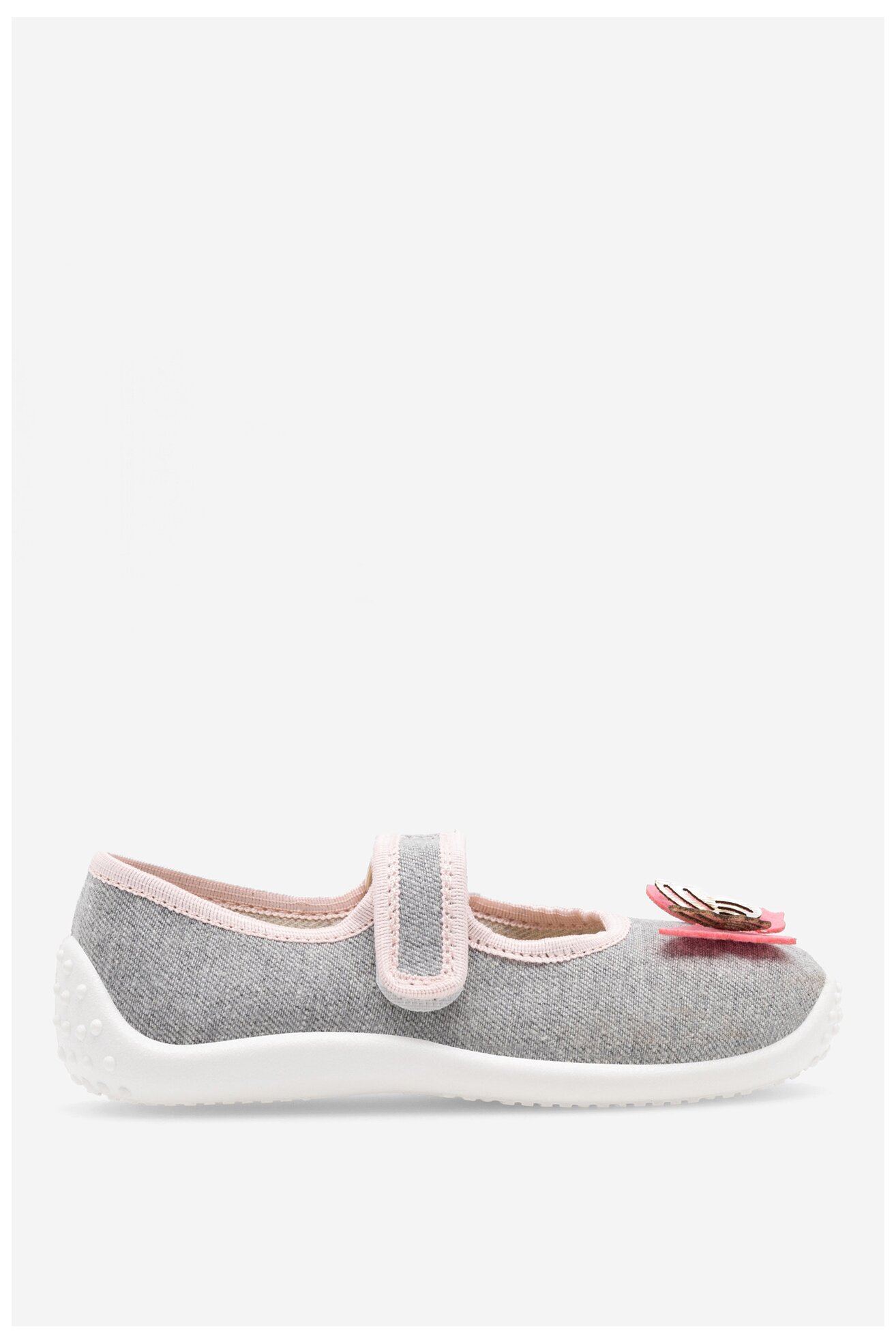 Kapcie Nelli Blu BALERINKI MOTYL III Szary