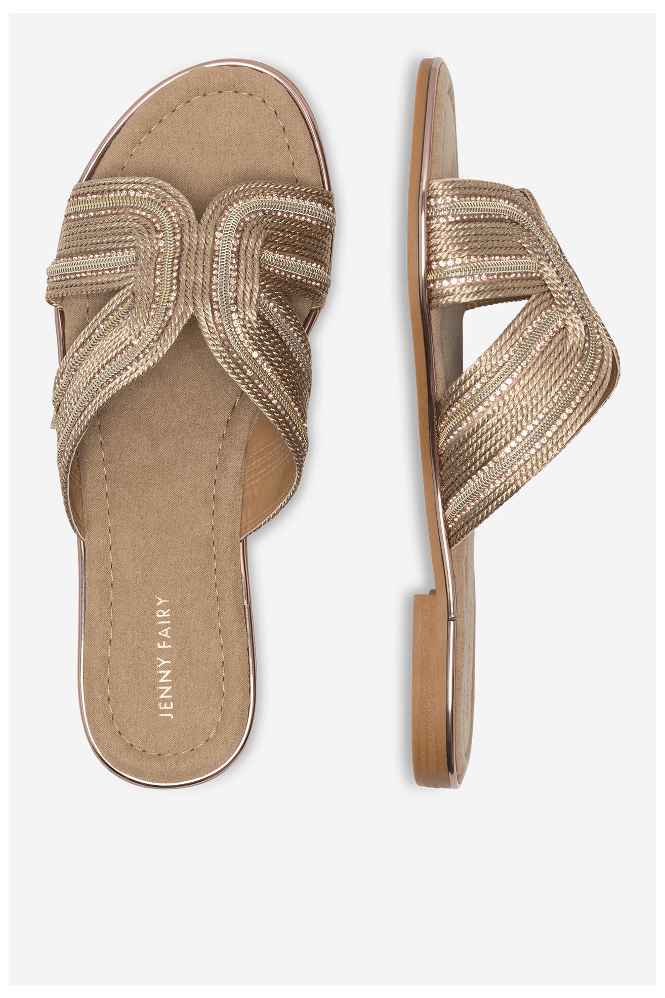 Klapki Jenny Fairy WFA2754-1 Złoty