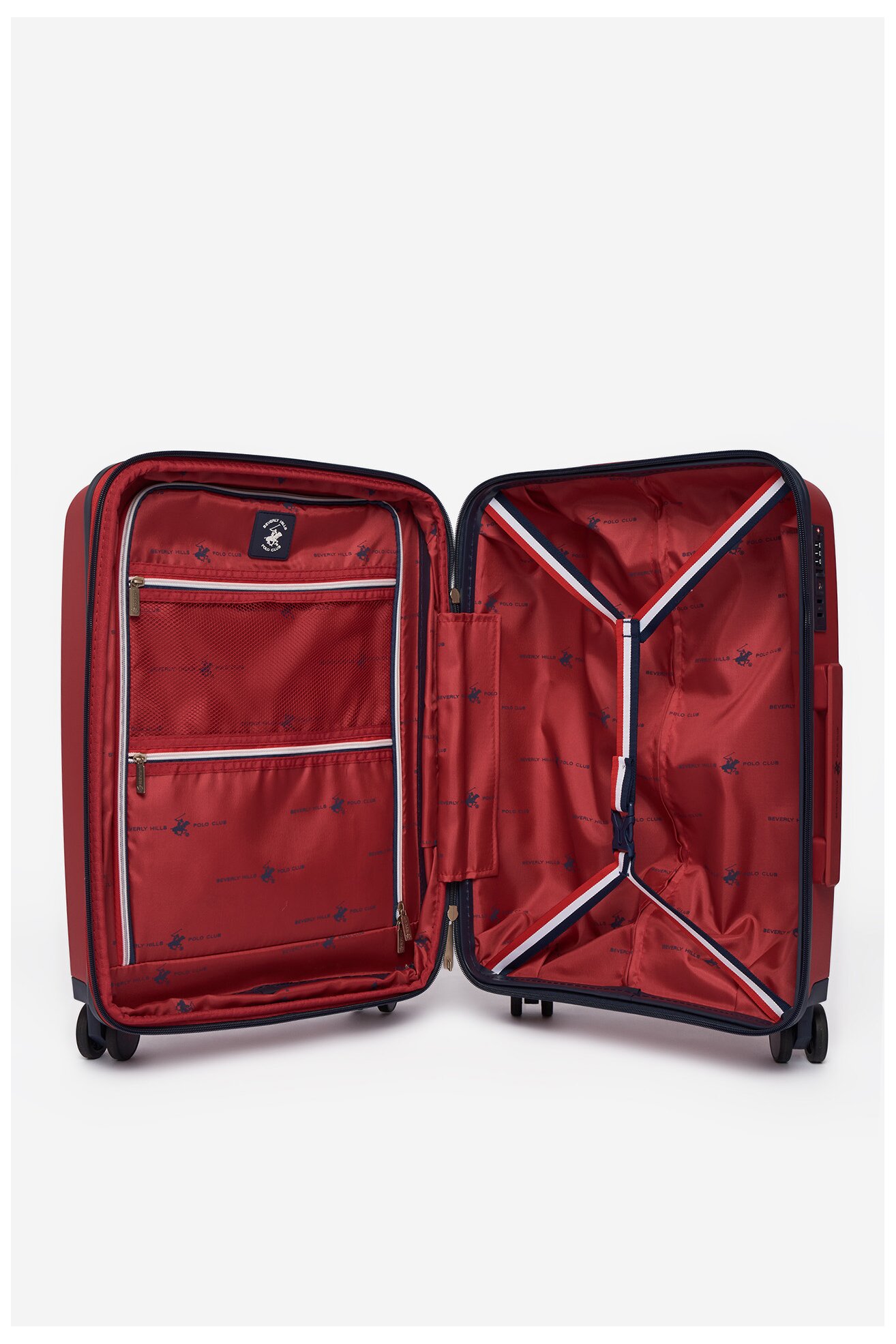 Walizka Beverly Hills Polo Club CEO-BHPC-WAL-006-S Czerwony