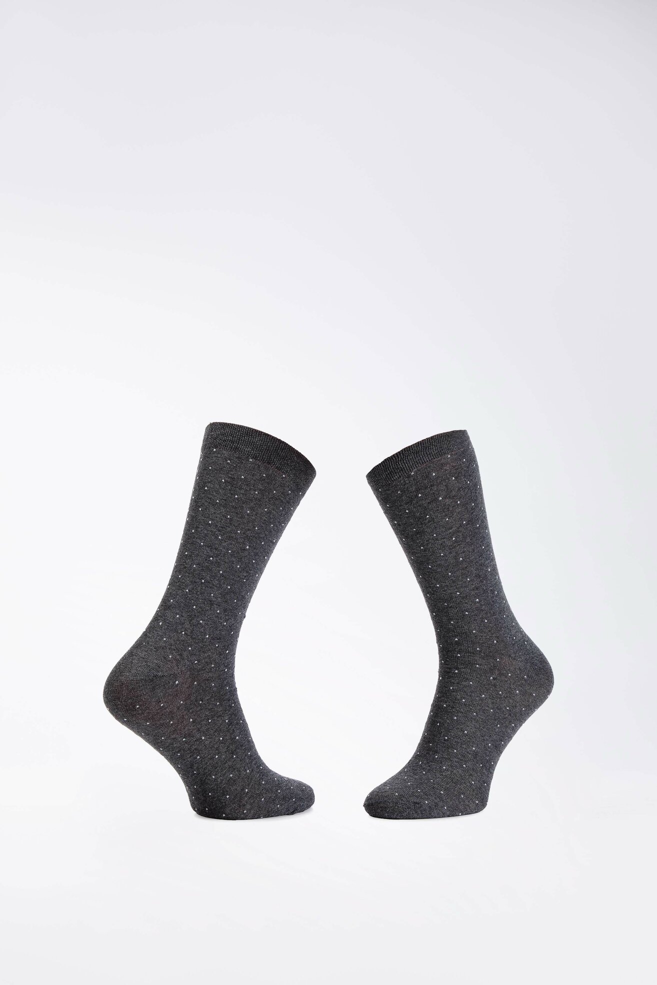 Skarpetki Lasocki SKARPETY WIZYTOWE (KROPKI) 45-47 Szary