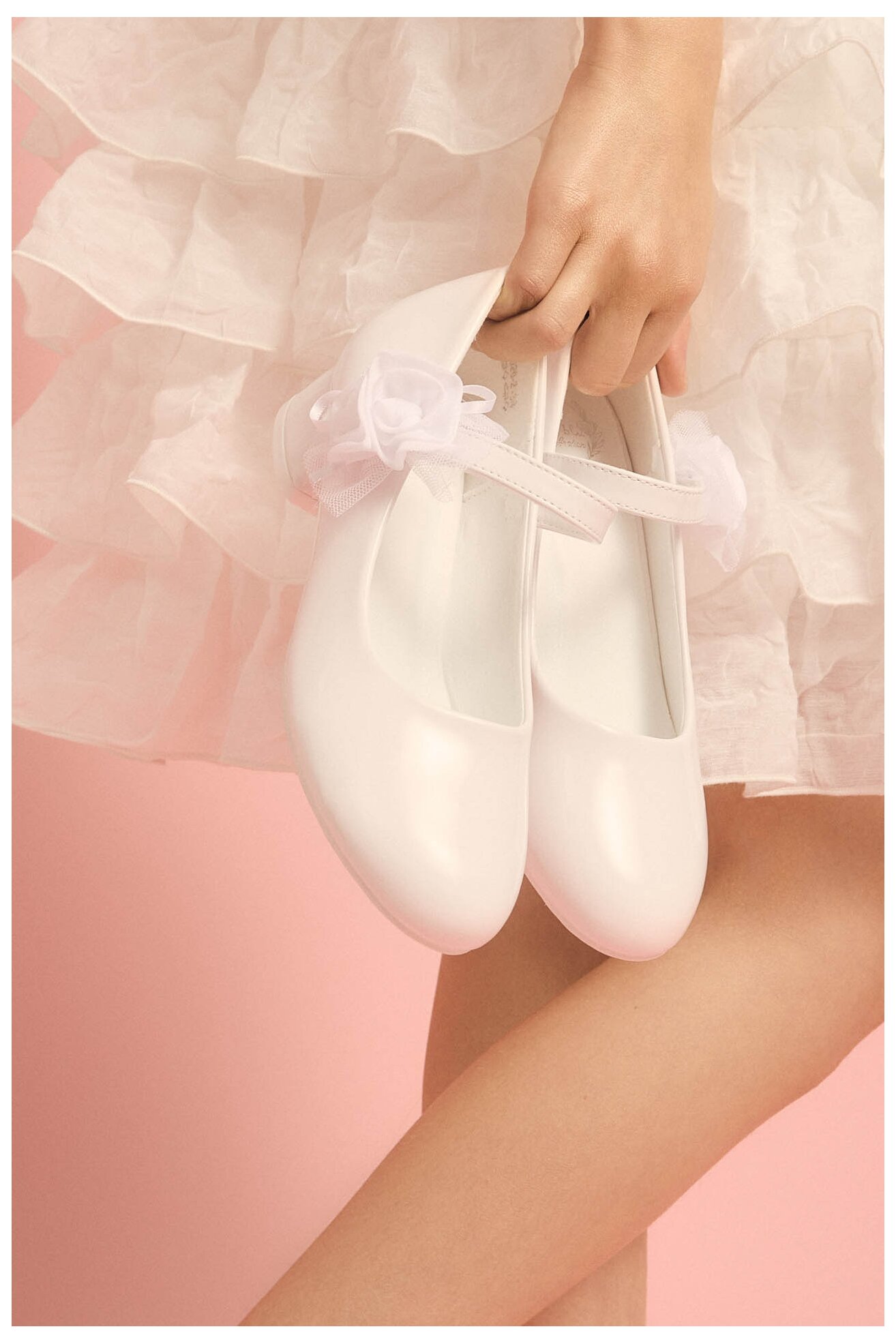 Baleriny Nelli Blu CM2301026-2 Biały