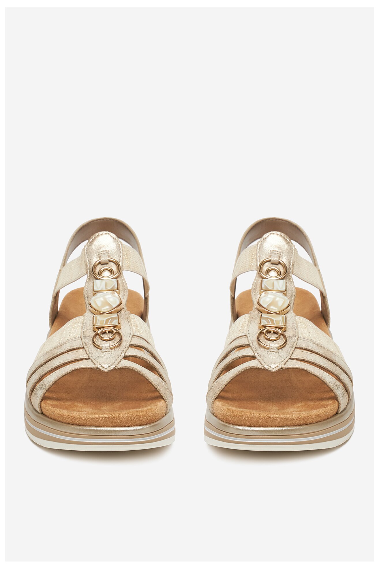 Sandały Remonte D1J60-91 Złoty