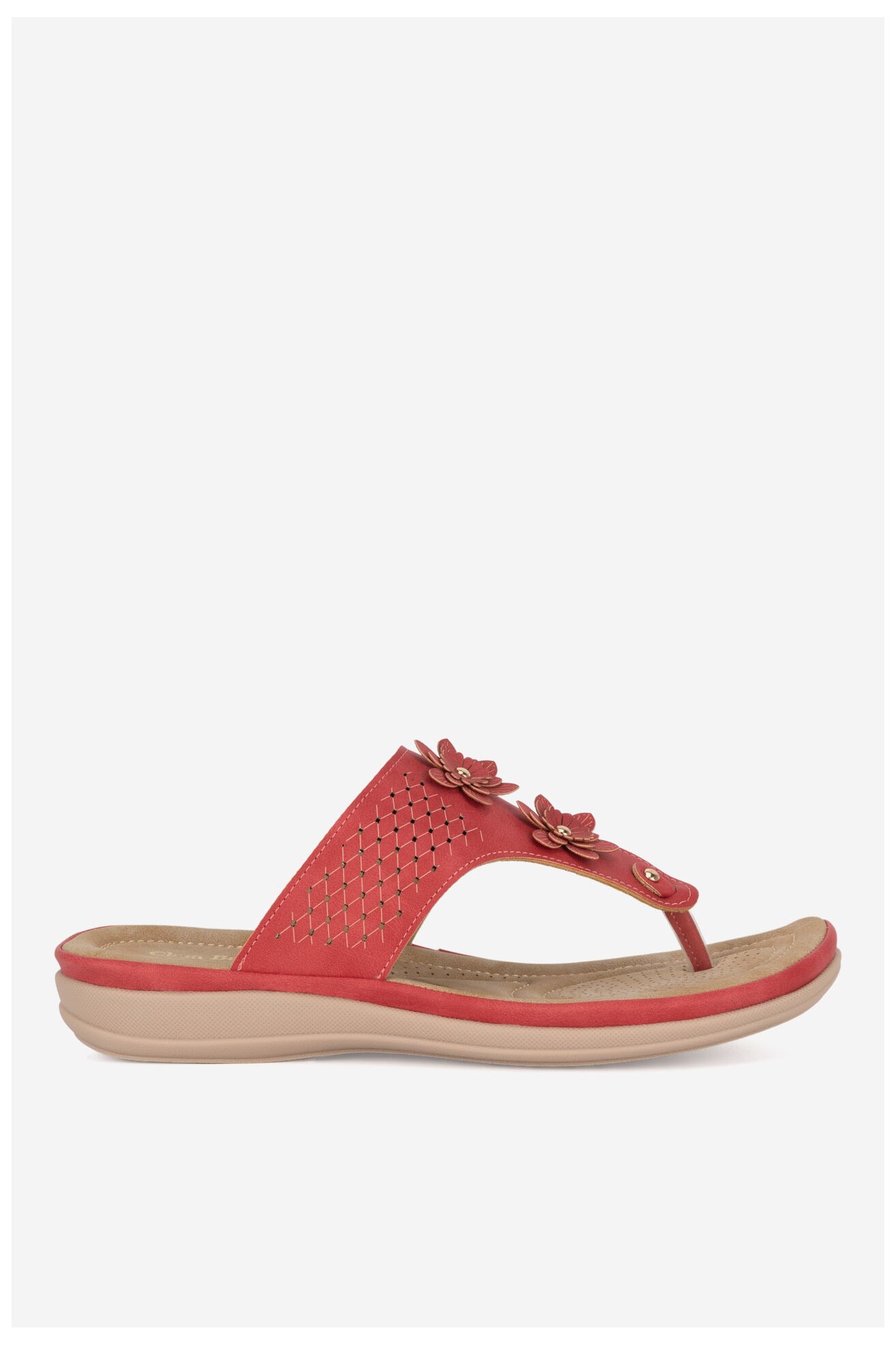 Klapki Clara Barson WYL0510-26 Czerwony