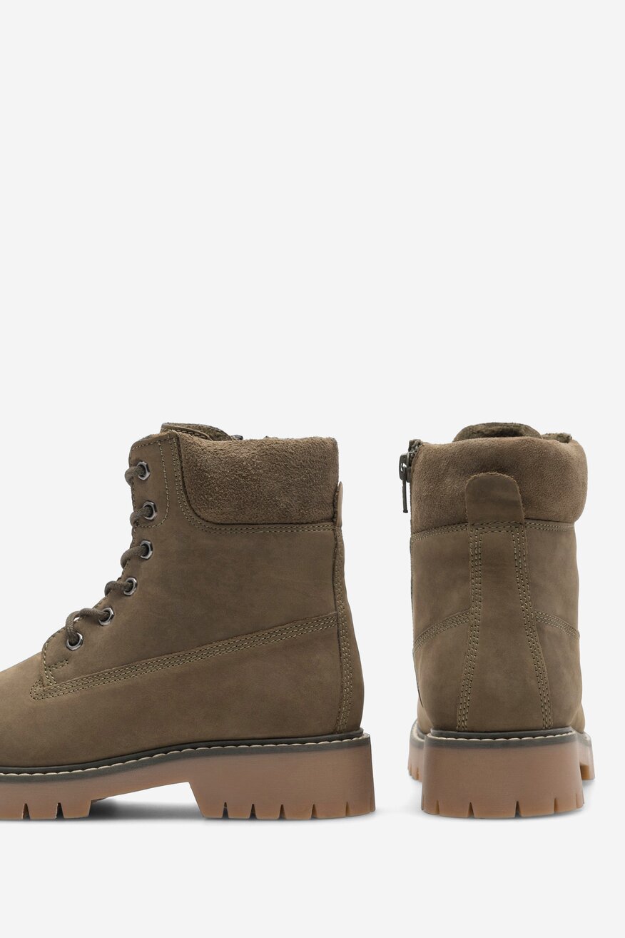 Šněrovací vyšší obuv Lasocki Young KHAKI - 5905588139195