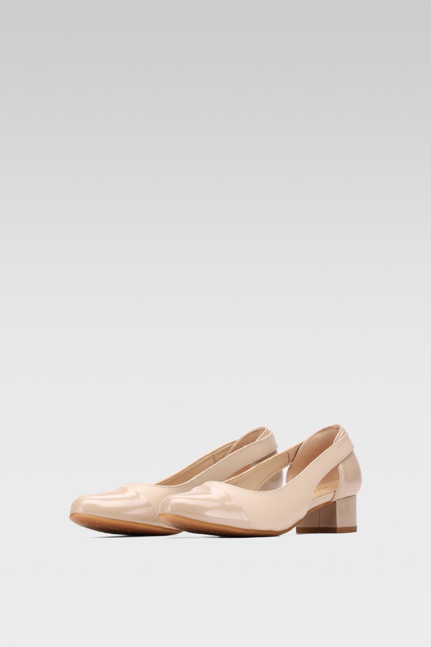 
                Lasocki - Skórzane czółenka na obcasie - 5903698554884