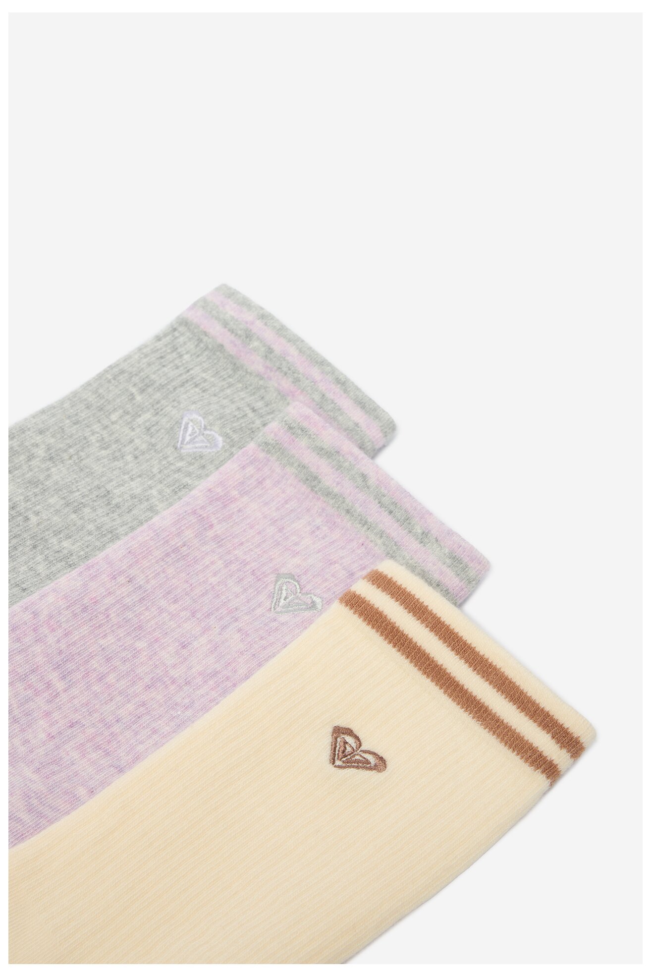 Skarpetki ROXY CEO_BR_ROXY_2032_W_AW25 (3 PACK) Beżowy