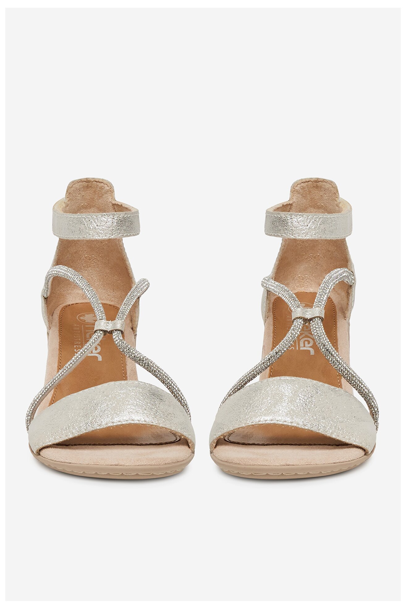 Sandały Rieker 64654-40 Srebrny