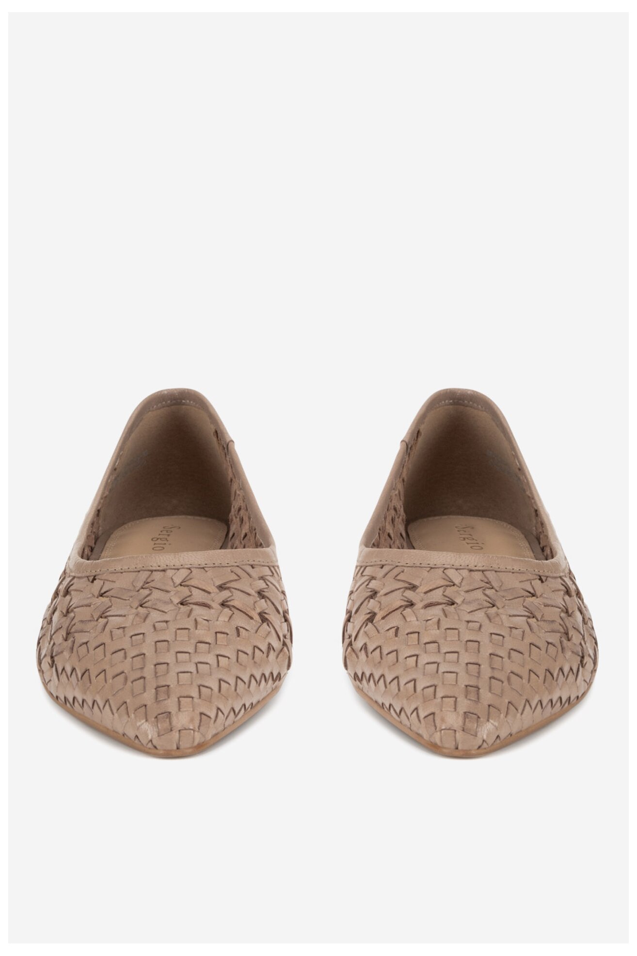 Baleriny Sergio Bardi WI40-F1101-01SB Beżowy ciemny