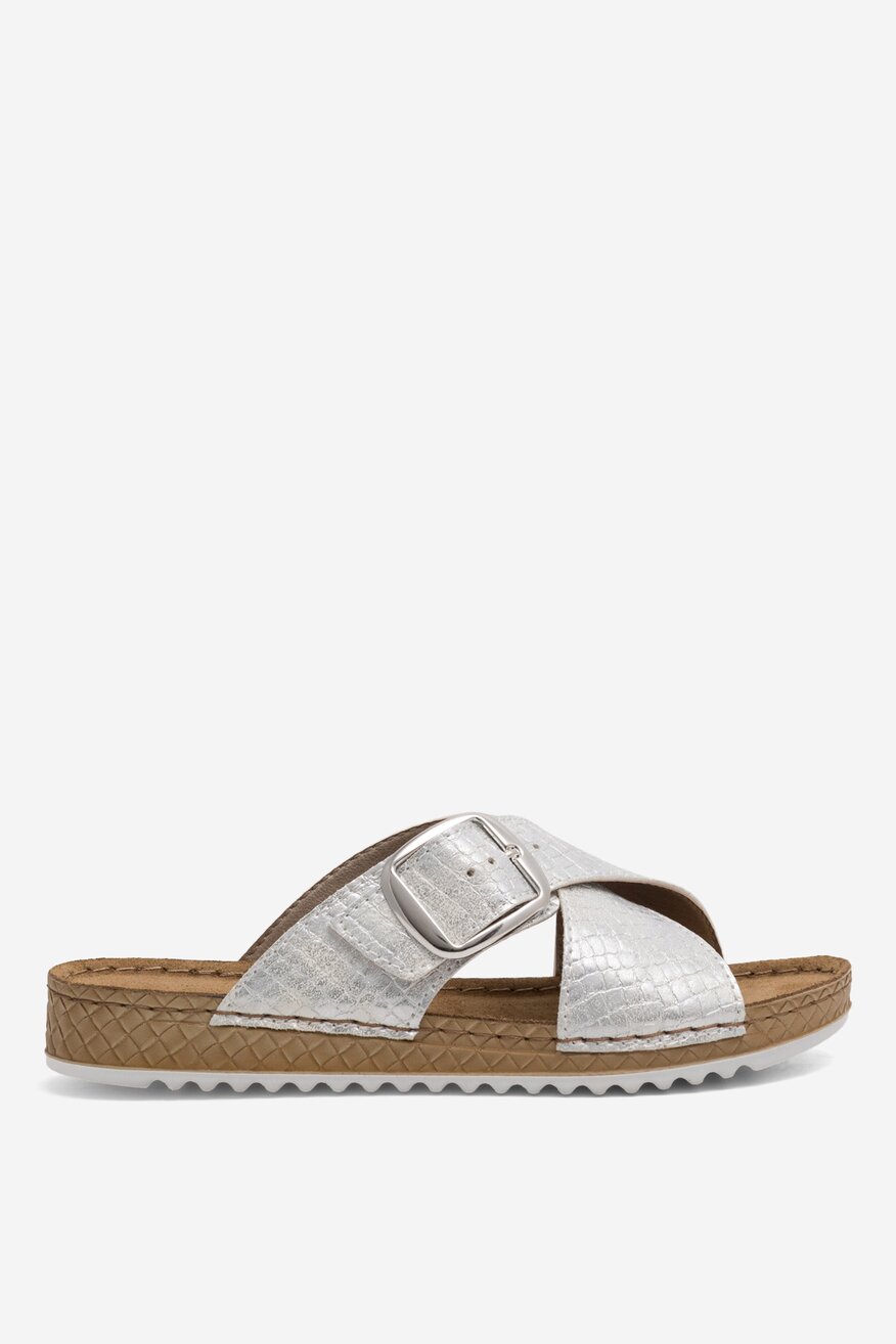 Inblu - Klapki srebrne - 5904862841601