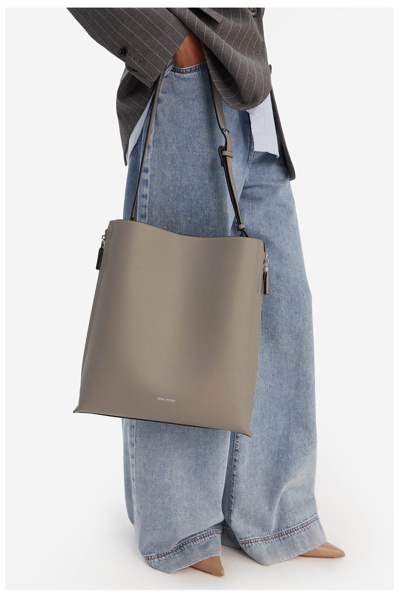 Сумка З Ремінцем Gino Rossi EO-WEN-3 ТАУПЕ