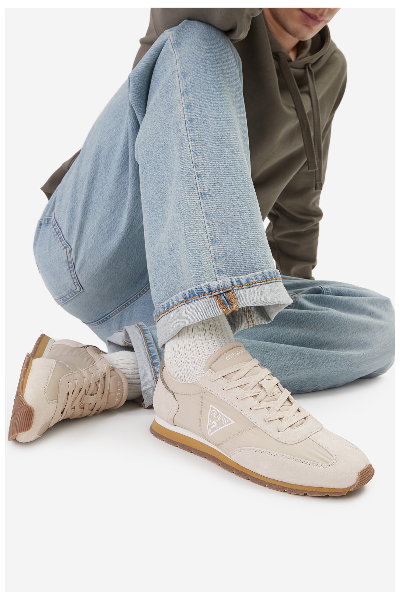 Sneakers GUESS JEANS EO-WILIAMS-01 126AM Beżowy