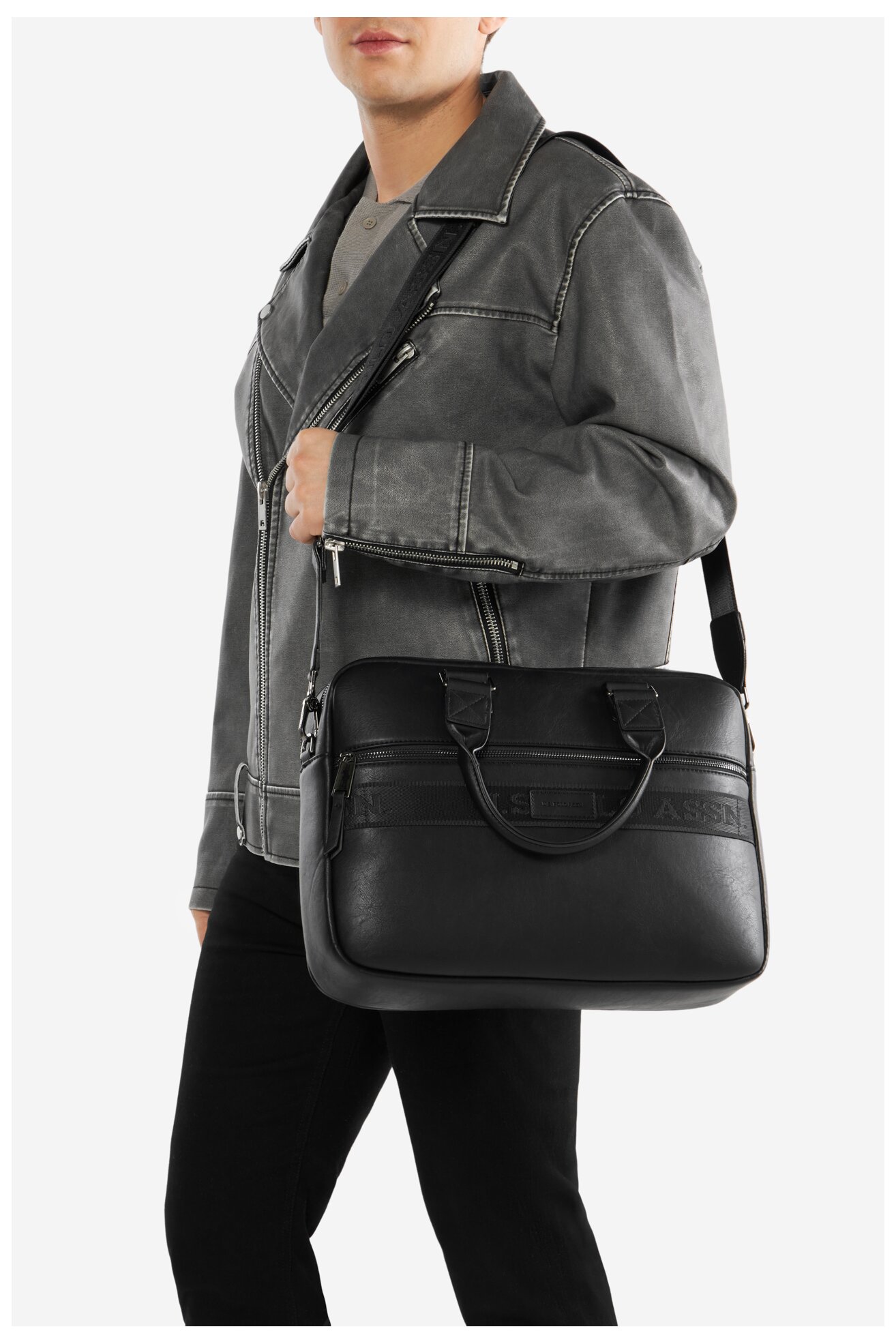 Geantă pentru bărbați U.S. POLO ASSN. BIUXT8471MVP NEGRU