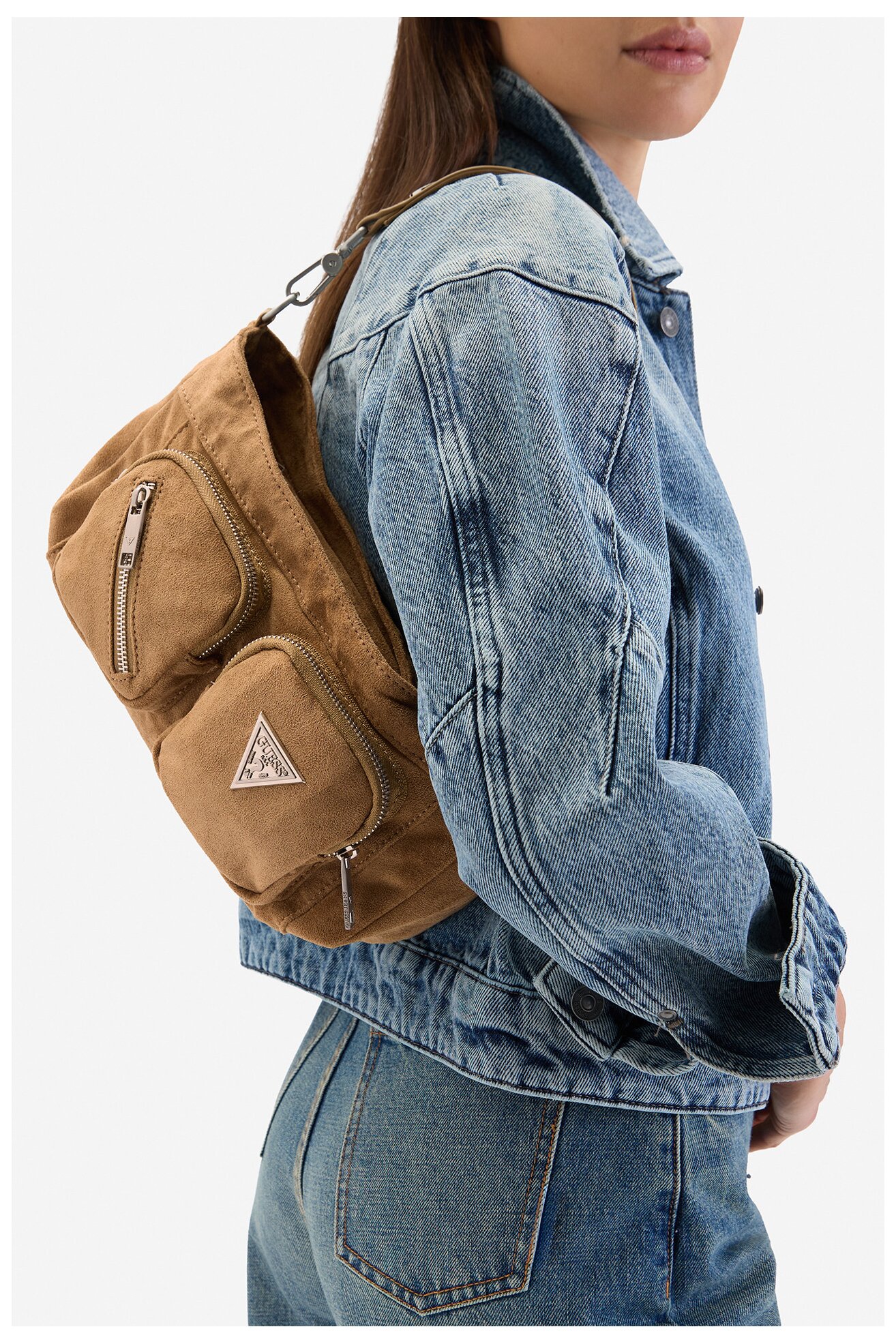 Сумка З Ремінцем GUESS JEANS CWBEO-GUESS-B-007-09 СВІТЛО-БЕЖЕВИЙ