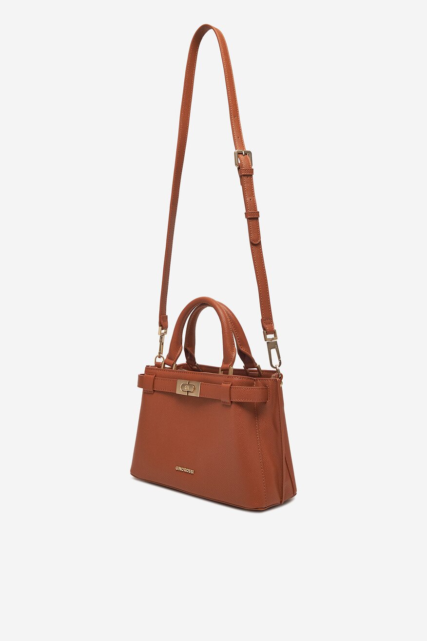 Дамска чанта Gino Rossi КАМЕЛ - 5904862882949