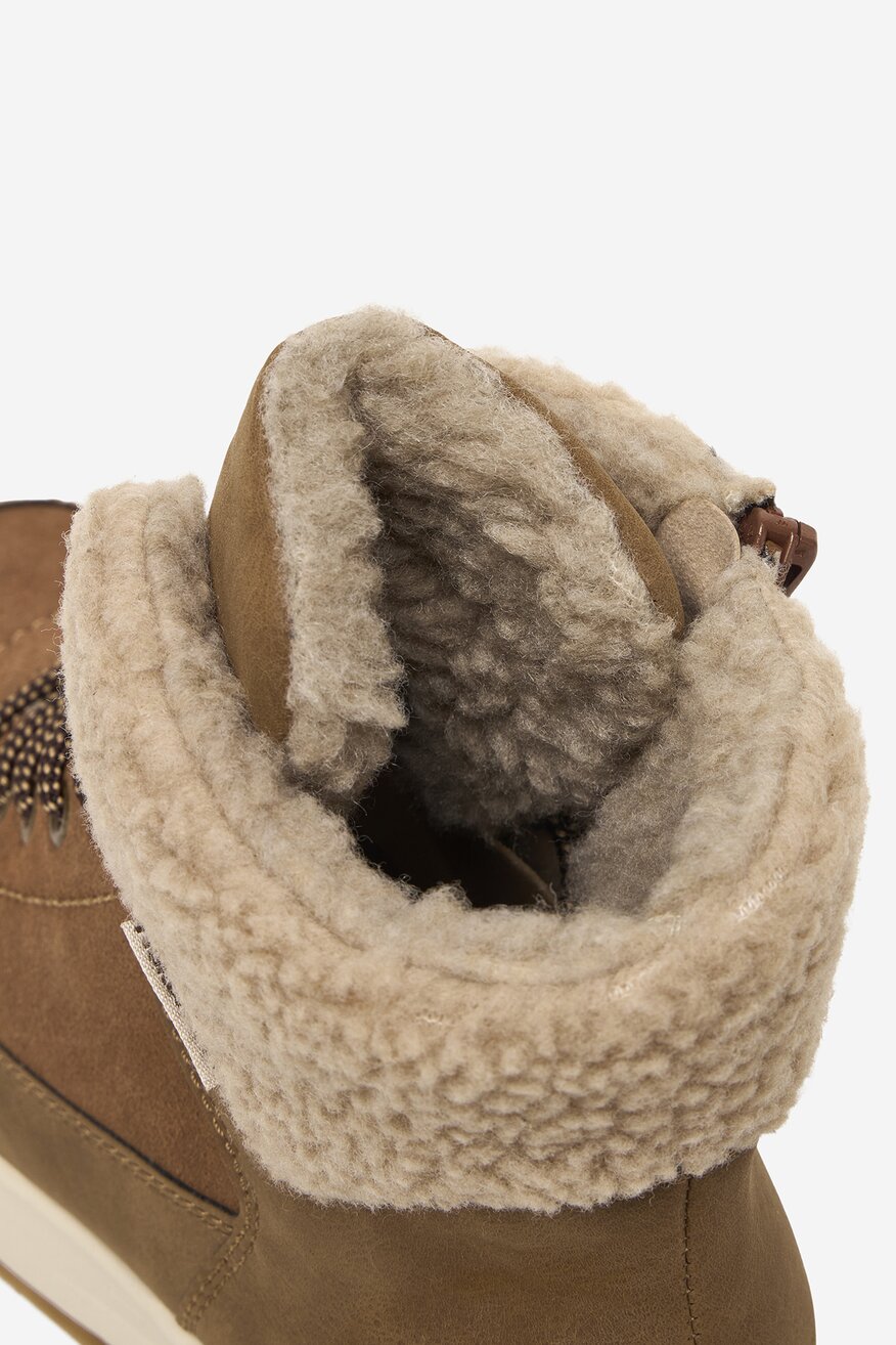 
                Rieker - Trzewiki zamszowe ocieplane - 2230085548410