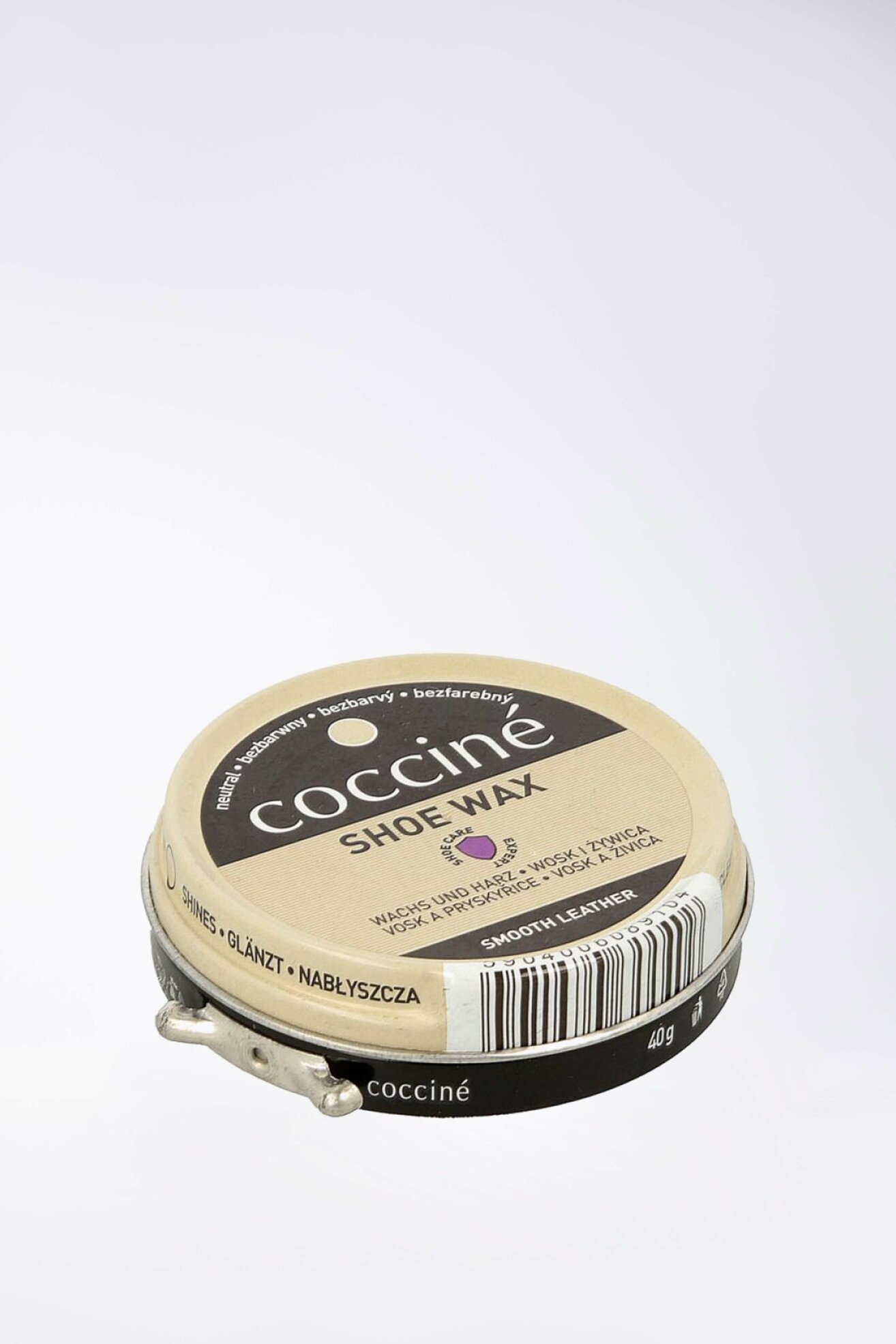 Kosmetyki do obuwia Coccine SHOE WAX PASTA WOSK I ŻYWICA 40G Bezbarwny