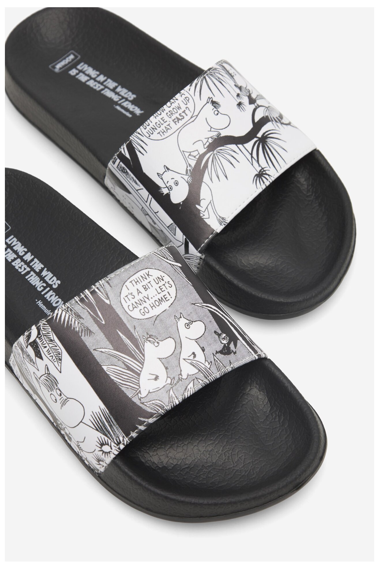 Șlapi pentru bazin MOOMIN SS24-244MMN NEGRU