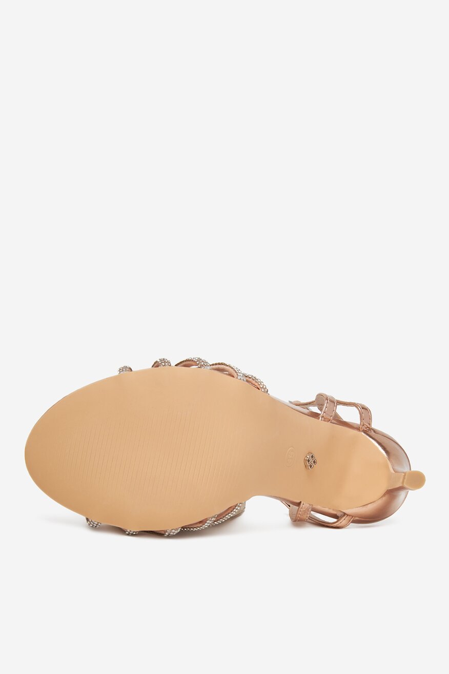 DeeZee - Sandały na szpilce - 5906751109243