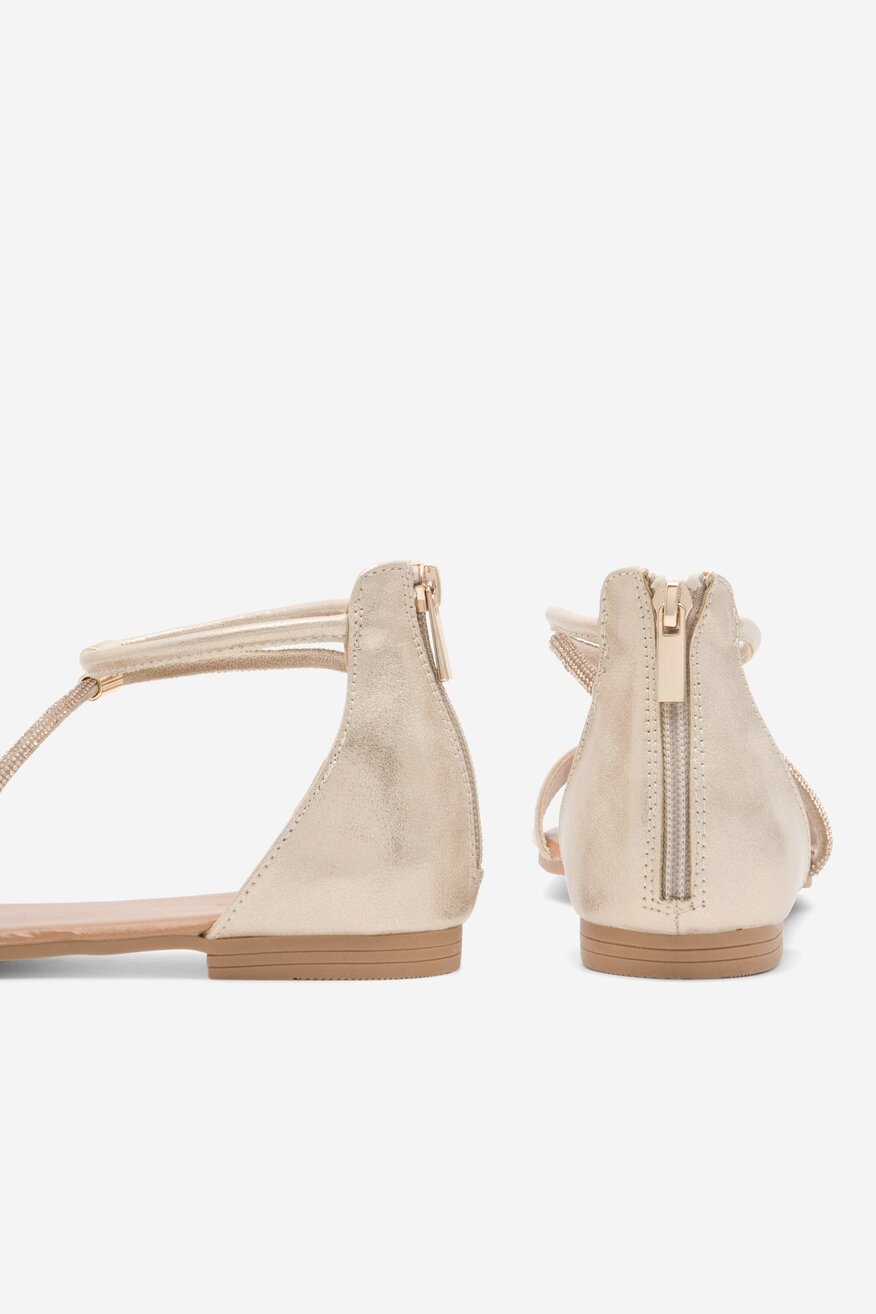 Jenny Fairy - Sandały złote - 5904862773308