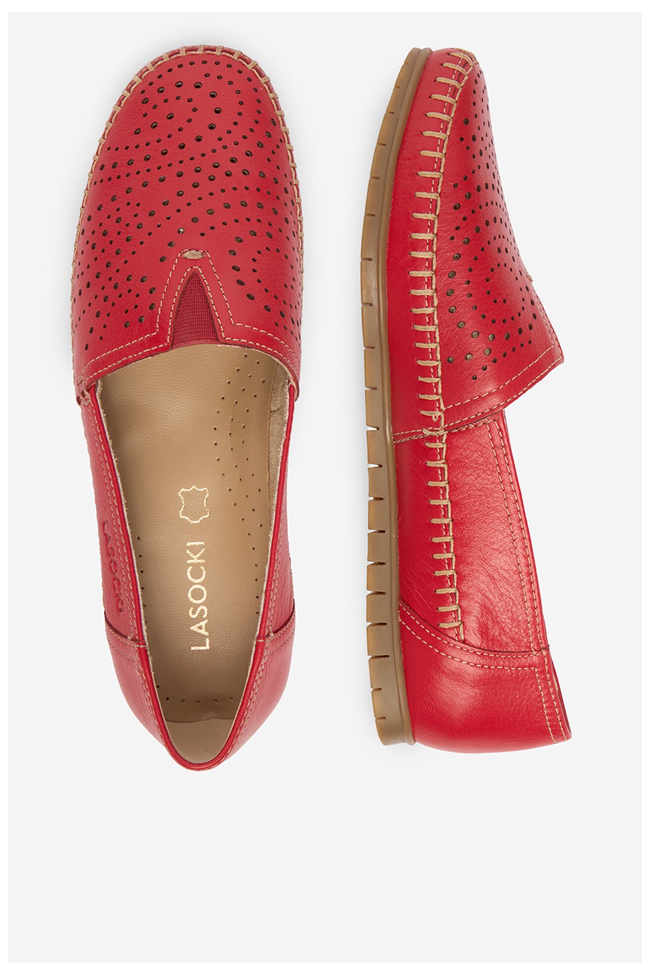 Mokasyn Lasocki CEO-WB-MADONNA-12 Czerwony