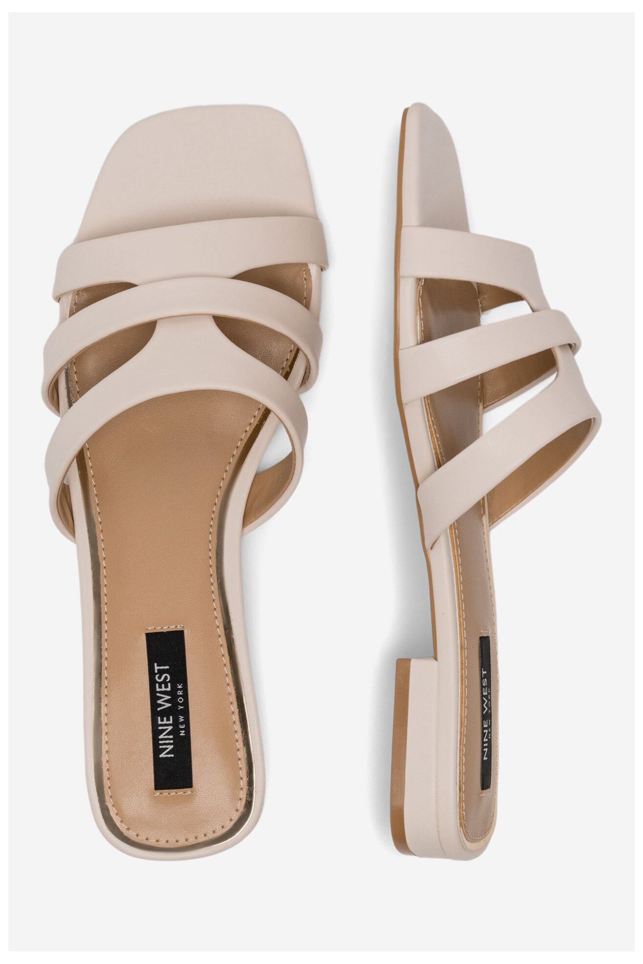 Klapki NINE WEST 123AL1207-1 Beżowy