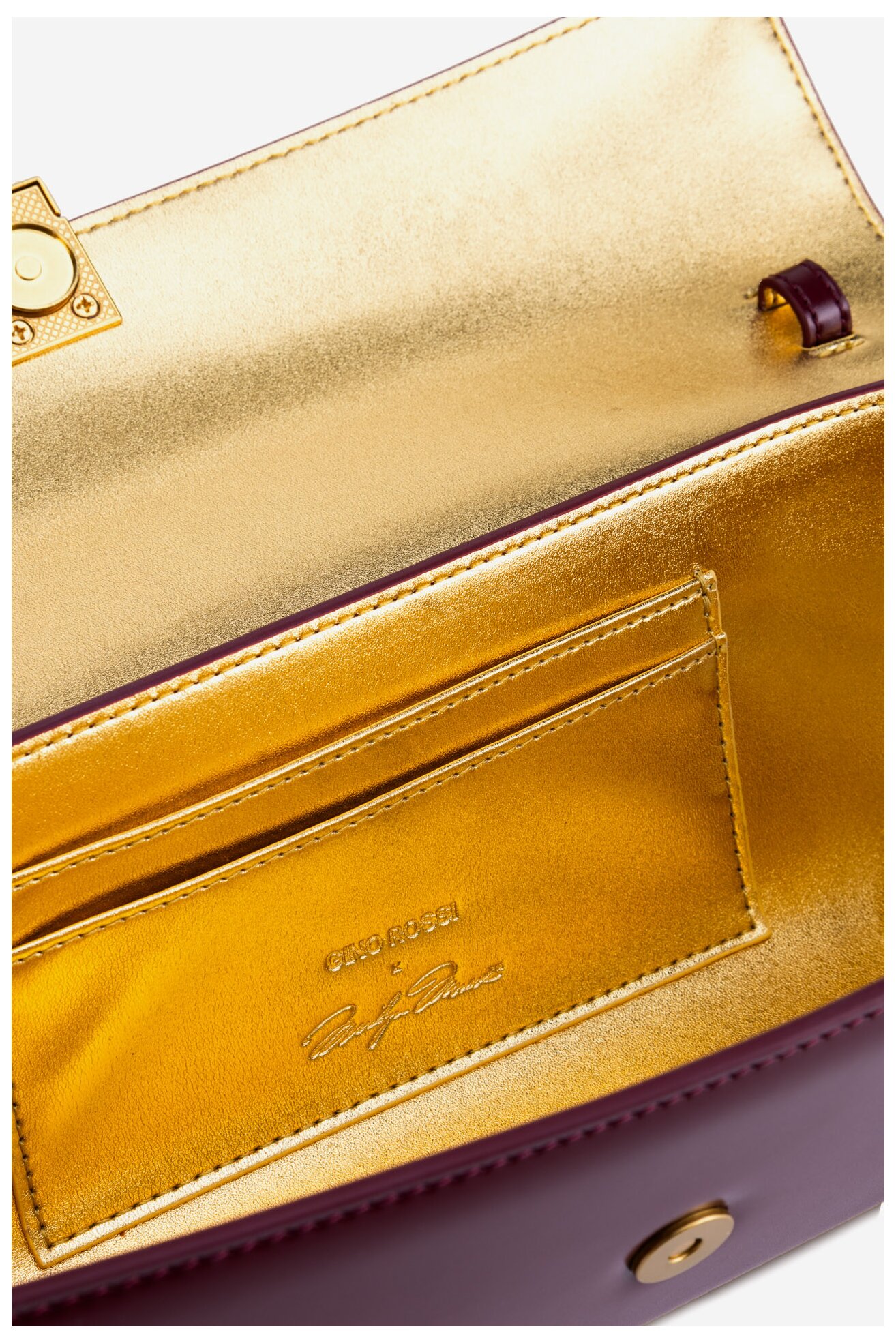 Сумка З Ремінцем Gino Rossi NEL-CS7386-1 БОРДОВИЙ