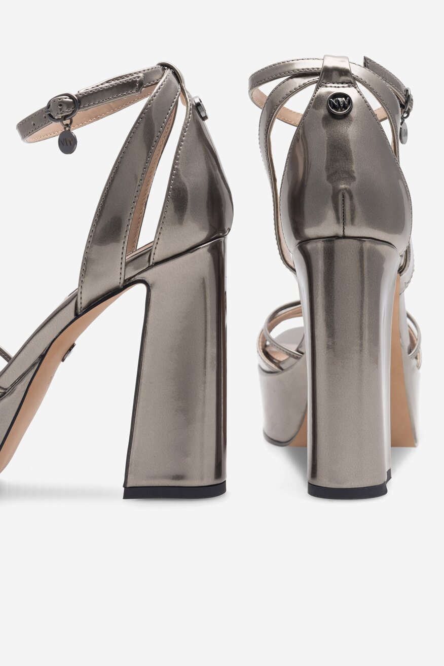 Sandály NINE WEST STŘÍBRNÁ - 5905588148081