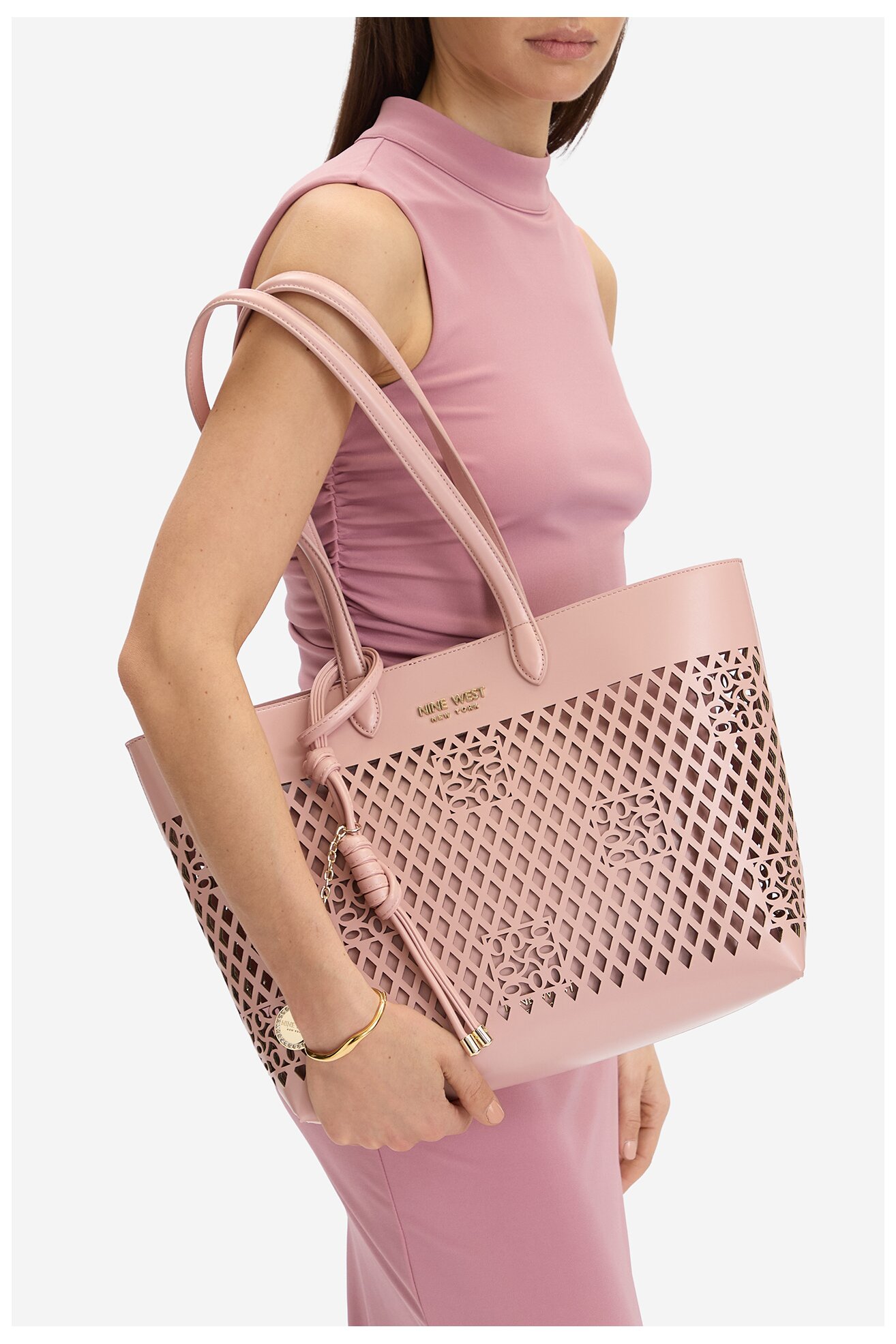 Torebka NINE WEST CEO-BLEEKER PETAL-LDA8699A Różowy