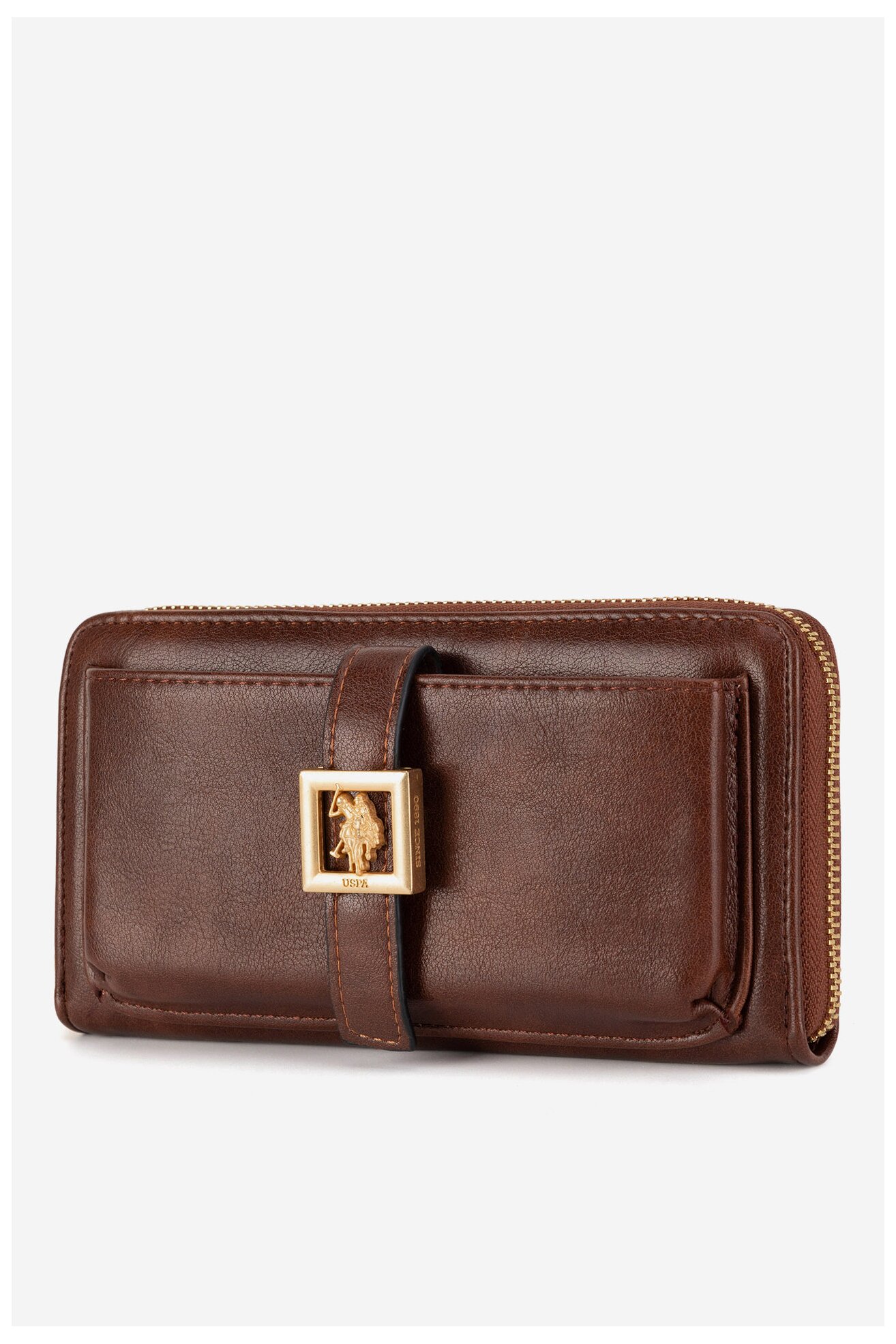 Portfel damski U.S. POLO ASSN. WIUXT8505WVP Brązowy