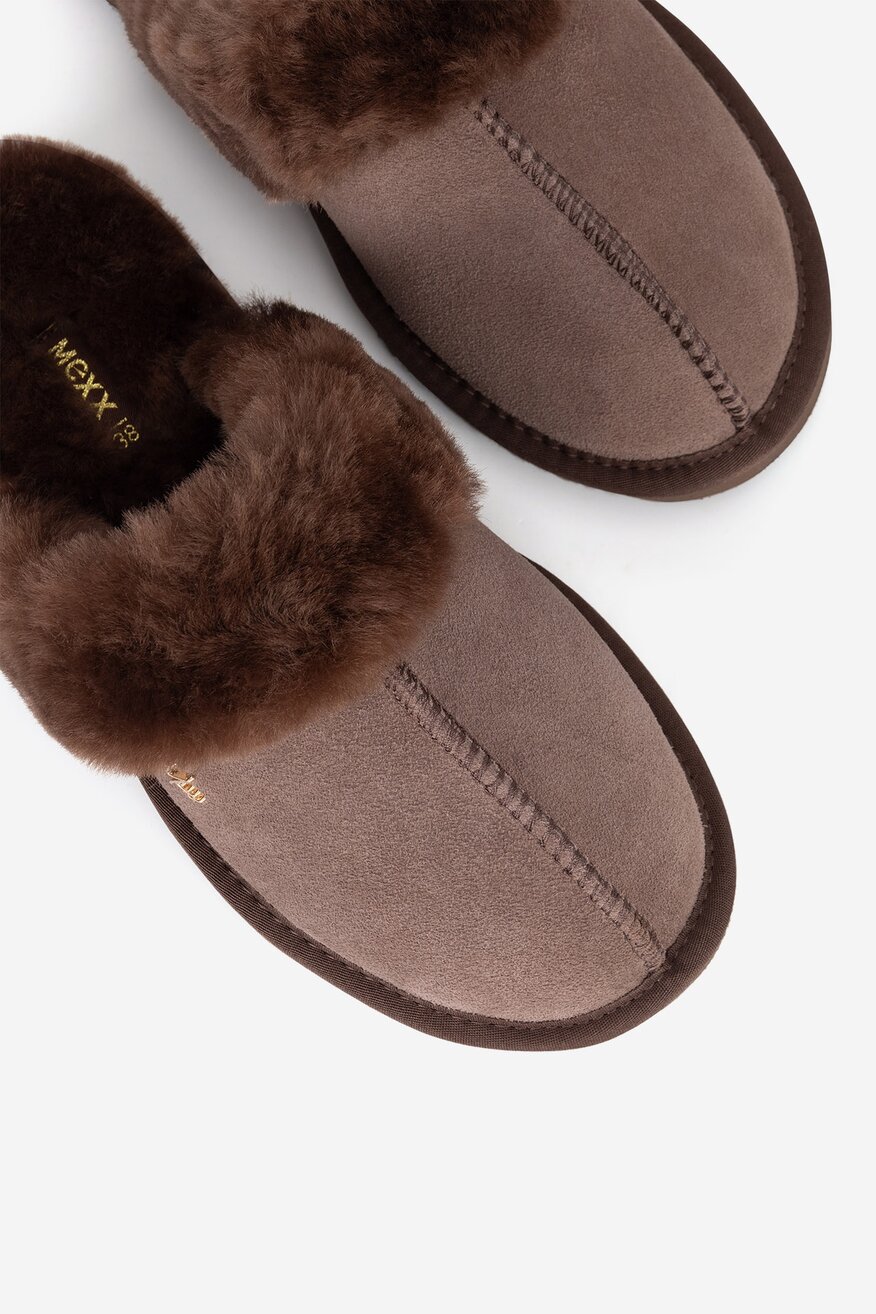 
                Mexx - Kapcie zamszowe ocieplane - 5905588924180