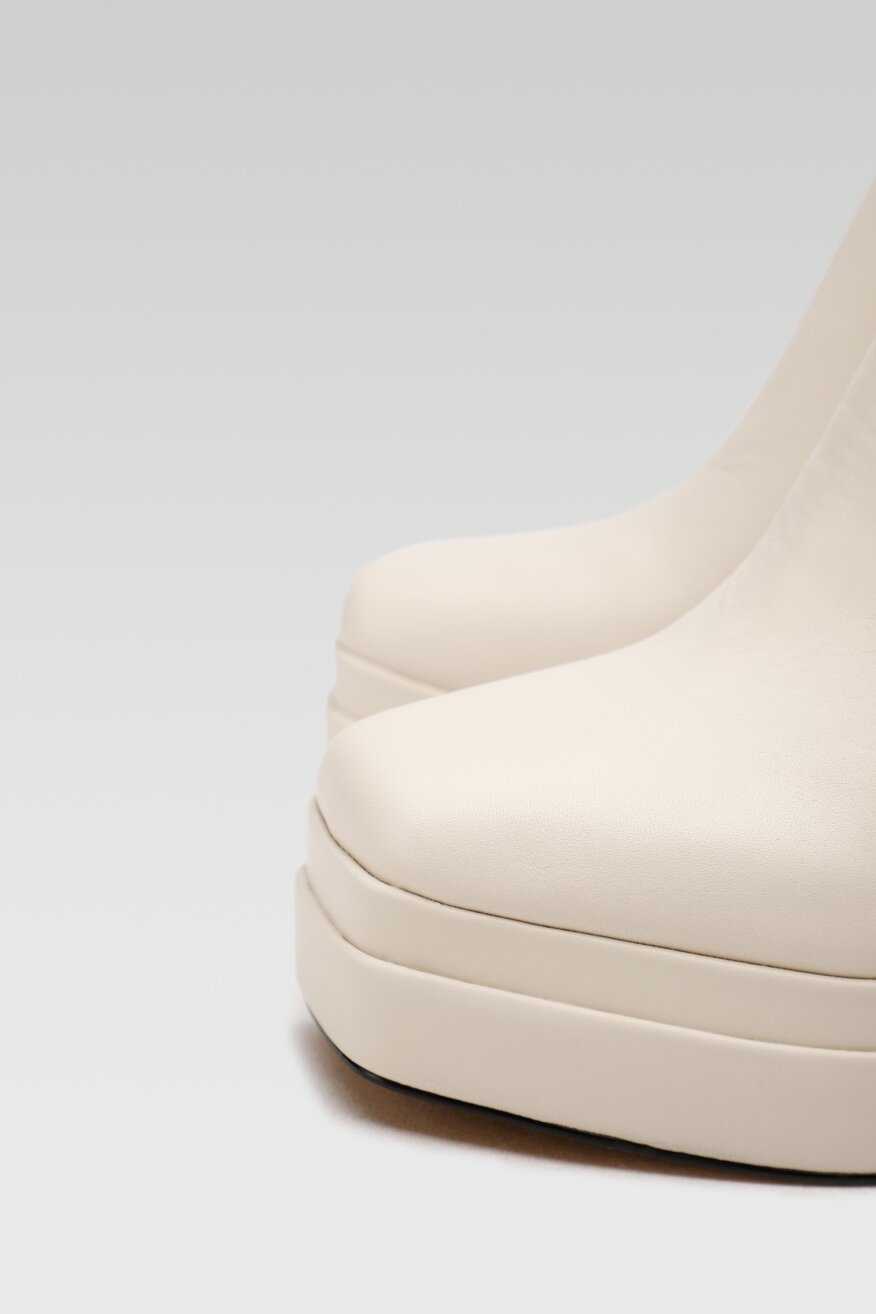 
                Aldo - Botki skórzane na obcasie - 5904862019888