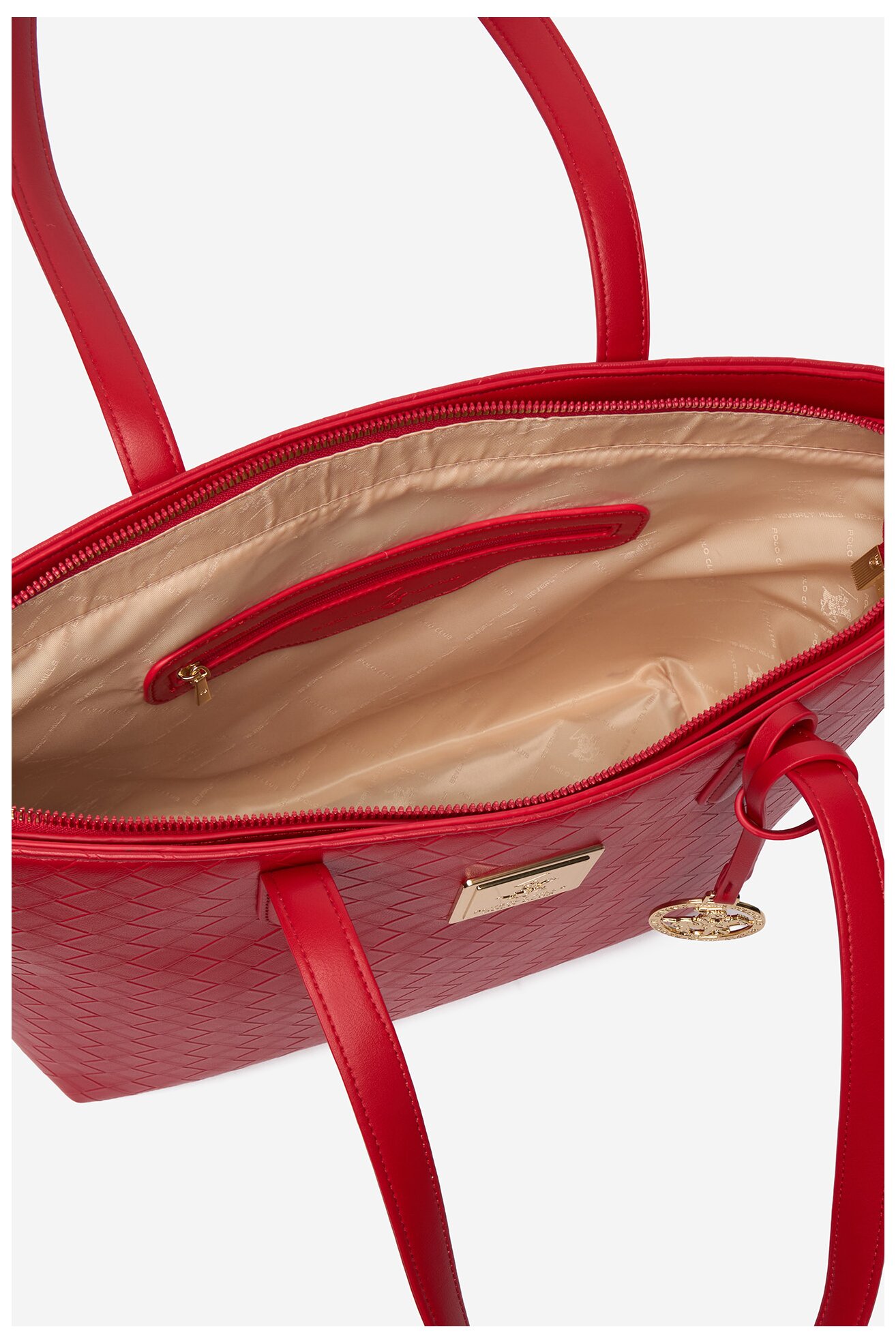 Torebka Beverly Hills Polo Club CEO-BHPC-L-008-09 Czerwony