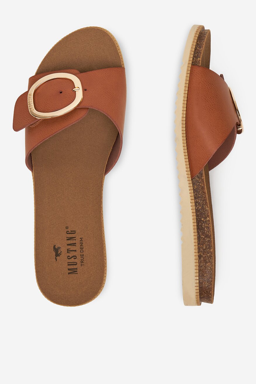 
                Papuče Mustang SVETLO BRAON - 5906751035238
