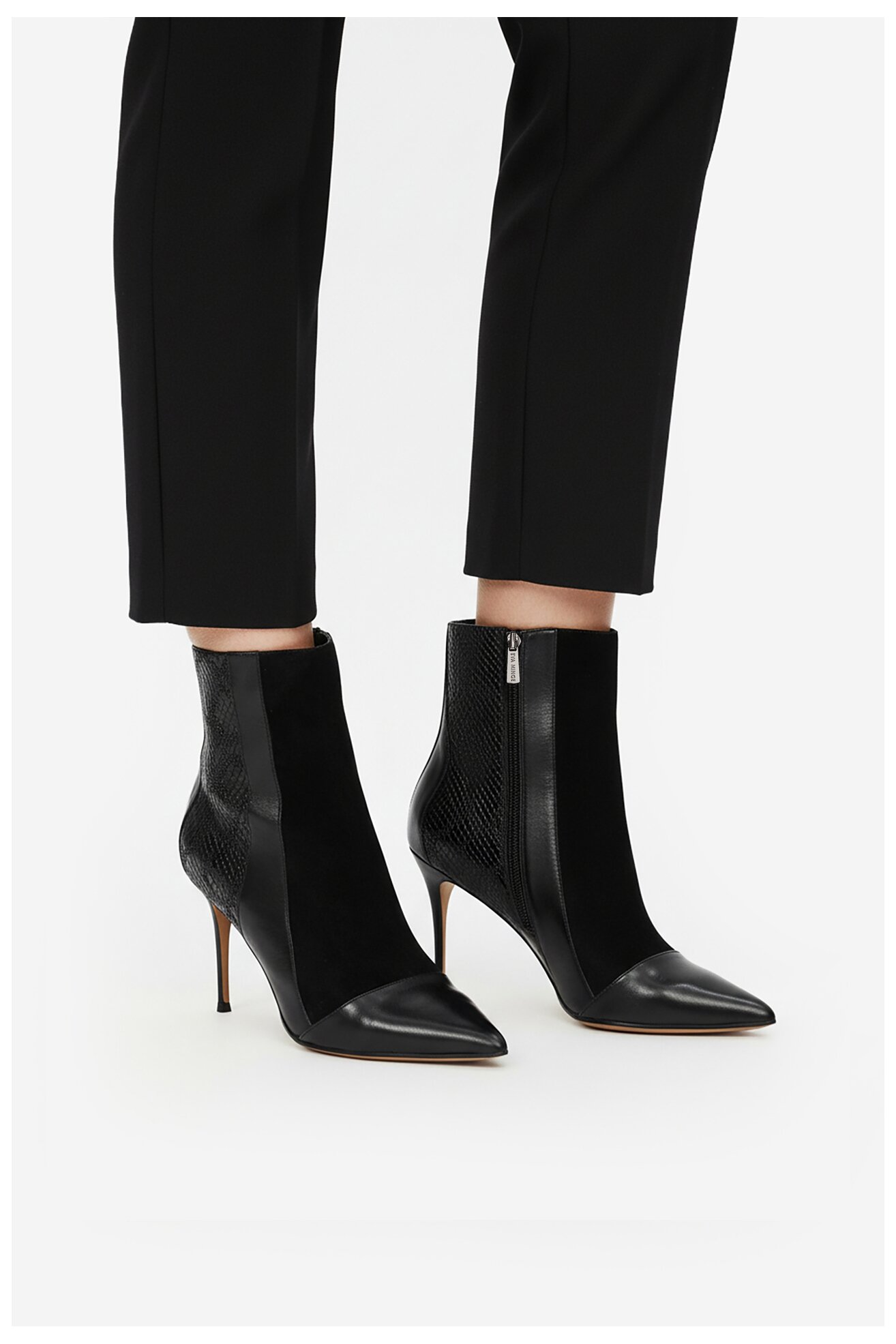 Ботильйони EVA MINGE EO-DELLA-GLC9036-5.5-888 ЧОРНИЙ