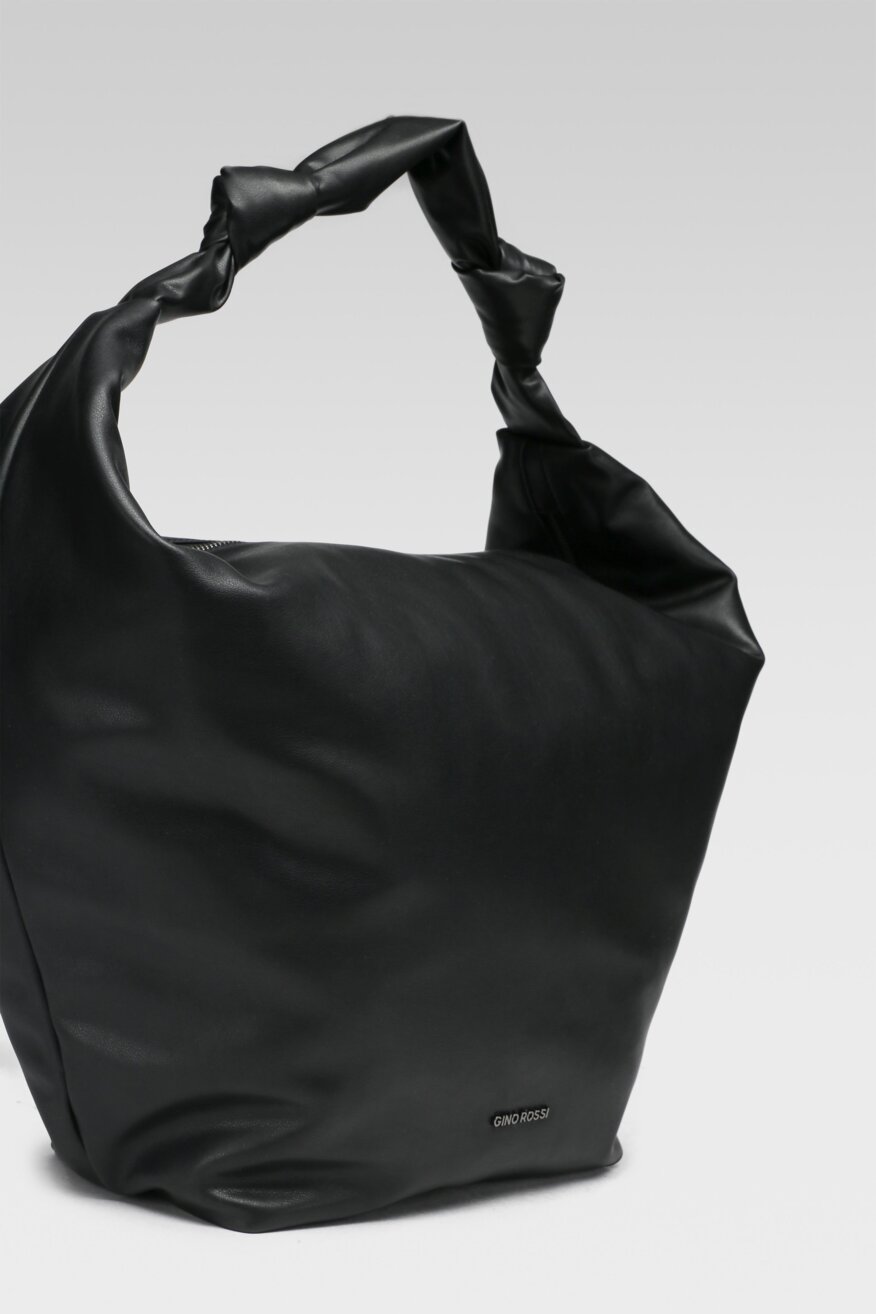 
                Gino Rossi - Torebka skórzana czarna - 5903698659893