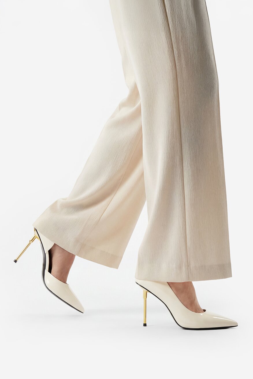 Pantofi cu toc EVA MINGE ALB - 5906751321744