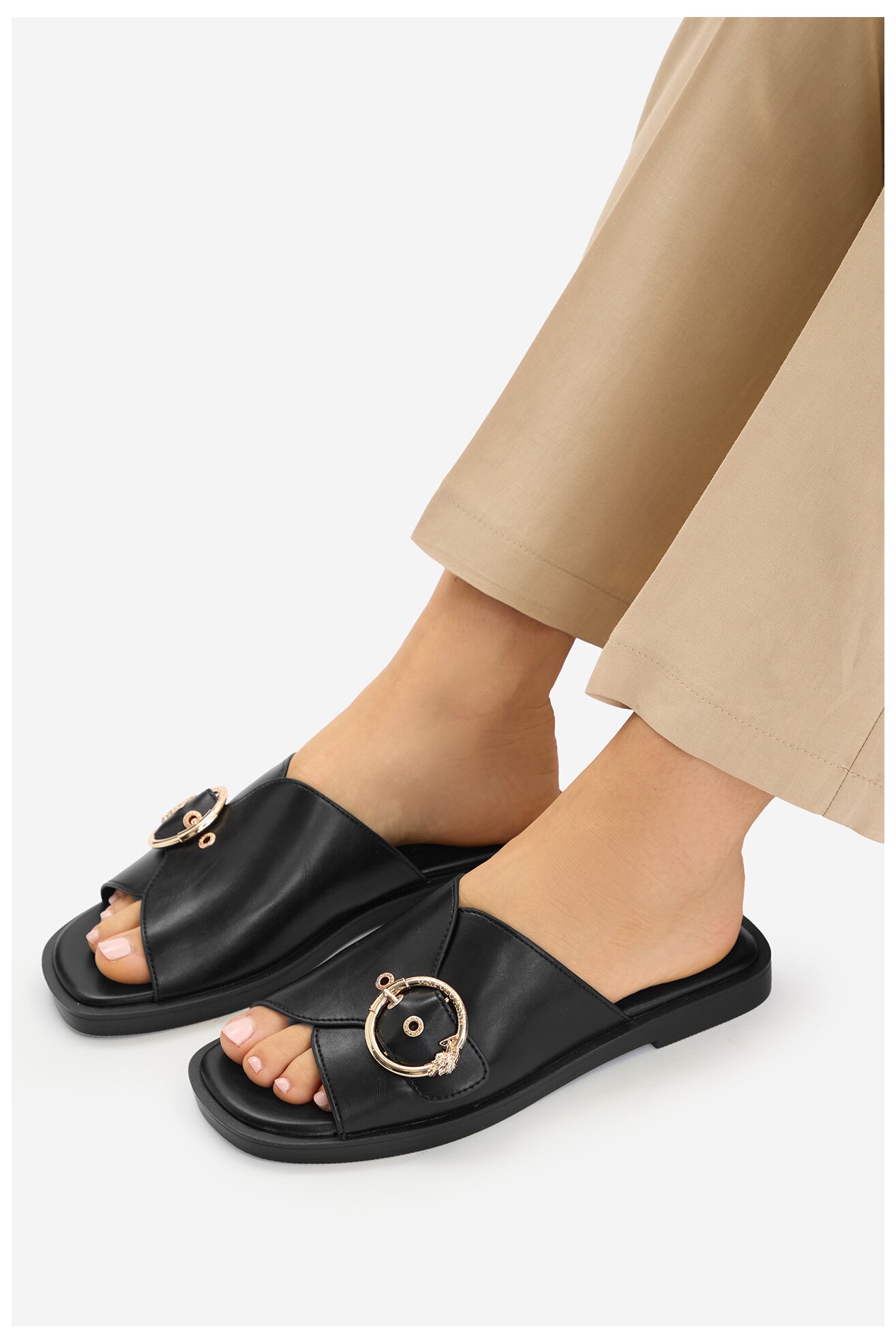 Sandały U.S. POLO ASSN. EO-MARINA002W/6Y1 Czarny