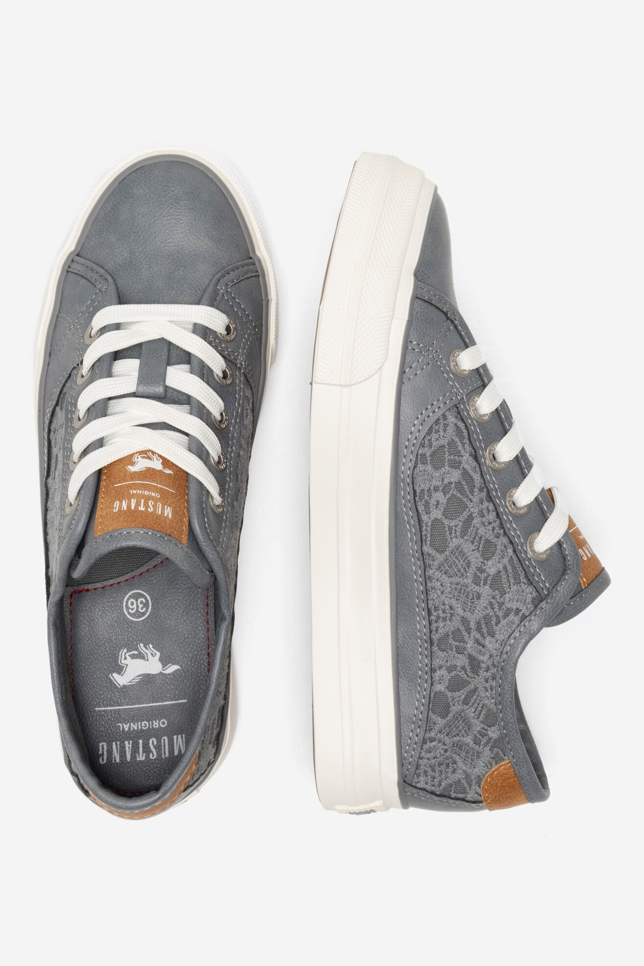 Trampki Mustang 1272-309 Szary