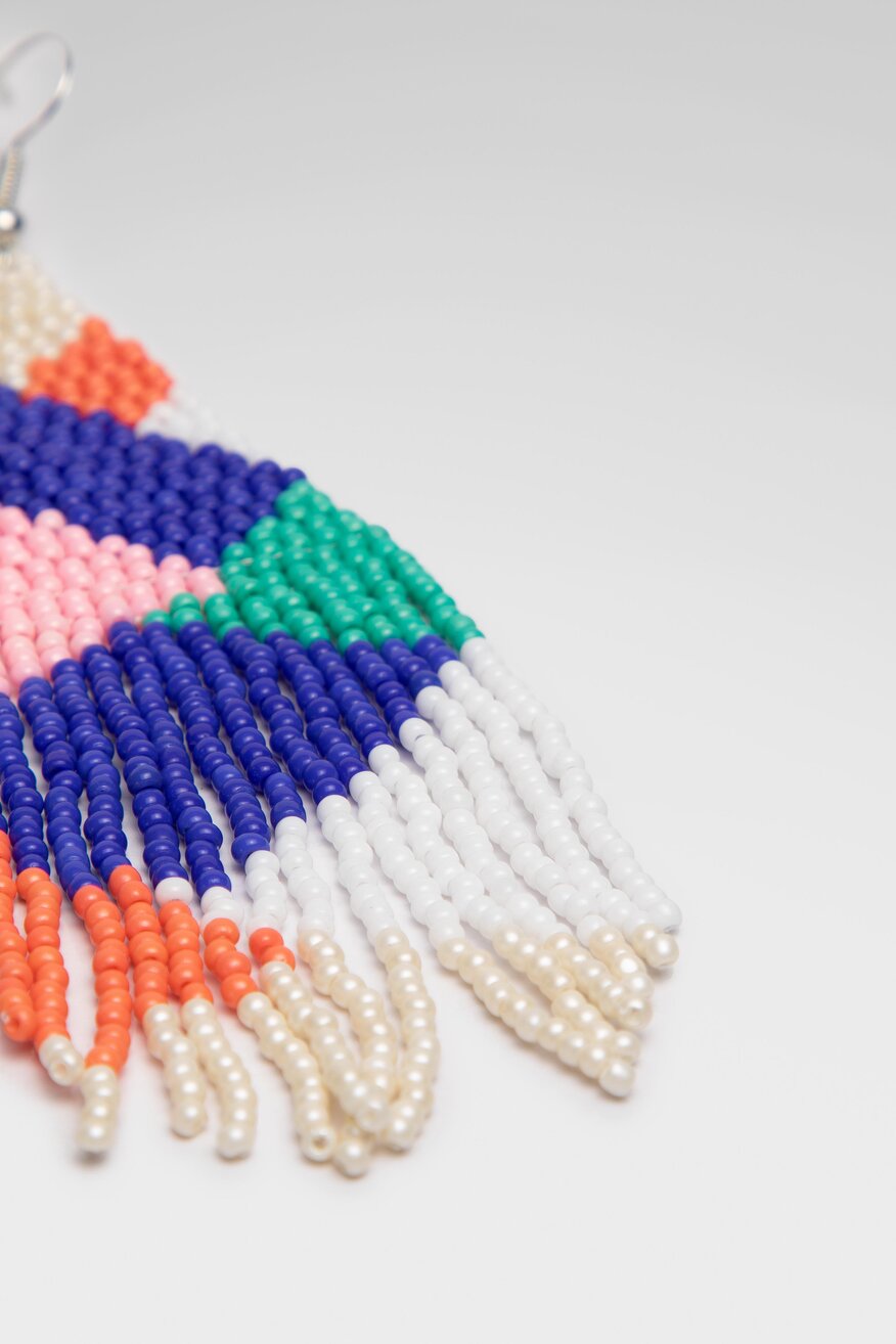 
                ACCCESSORIES - Kolczyki boho niebieskie - 5904248663865