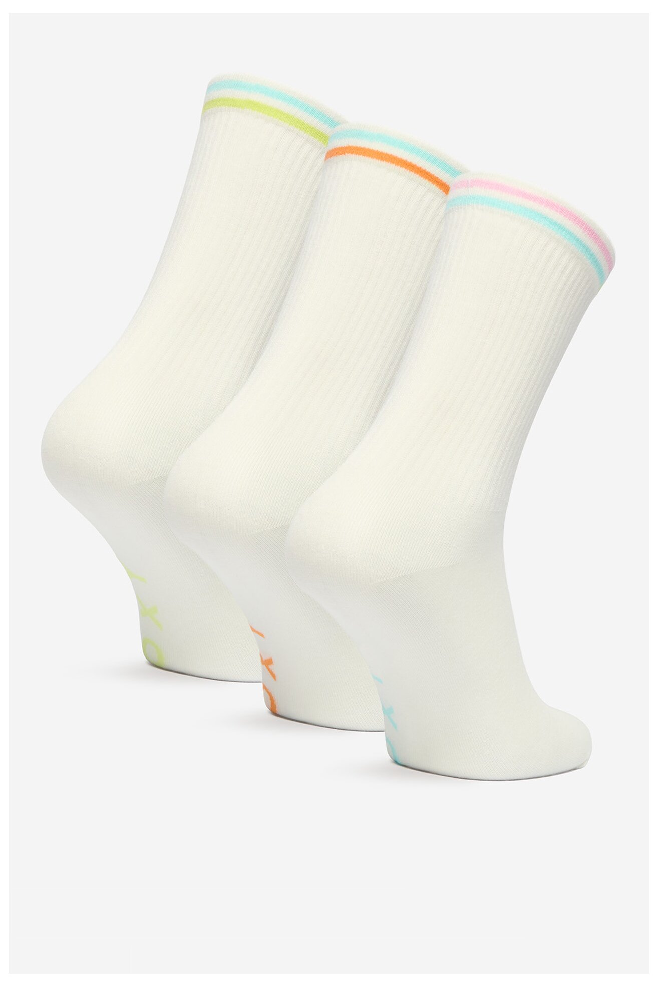 Skarpetki ROXY CEO_BR_ROXY_2032_W_AW25 (3 PACK) Biały