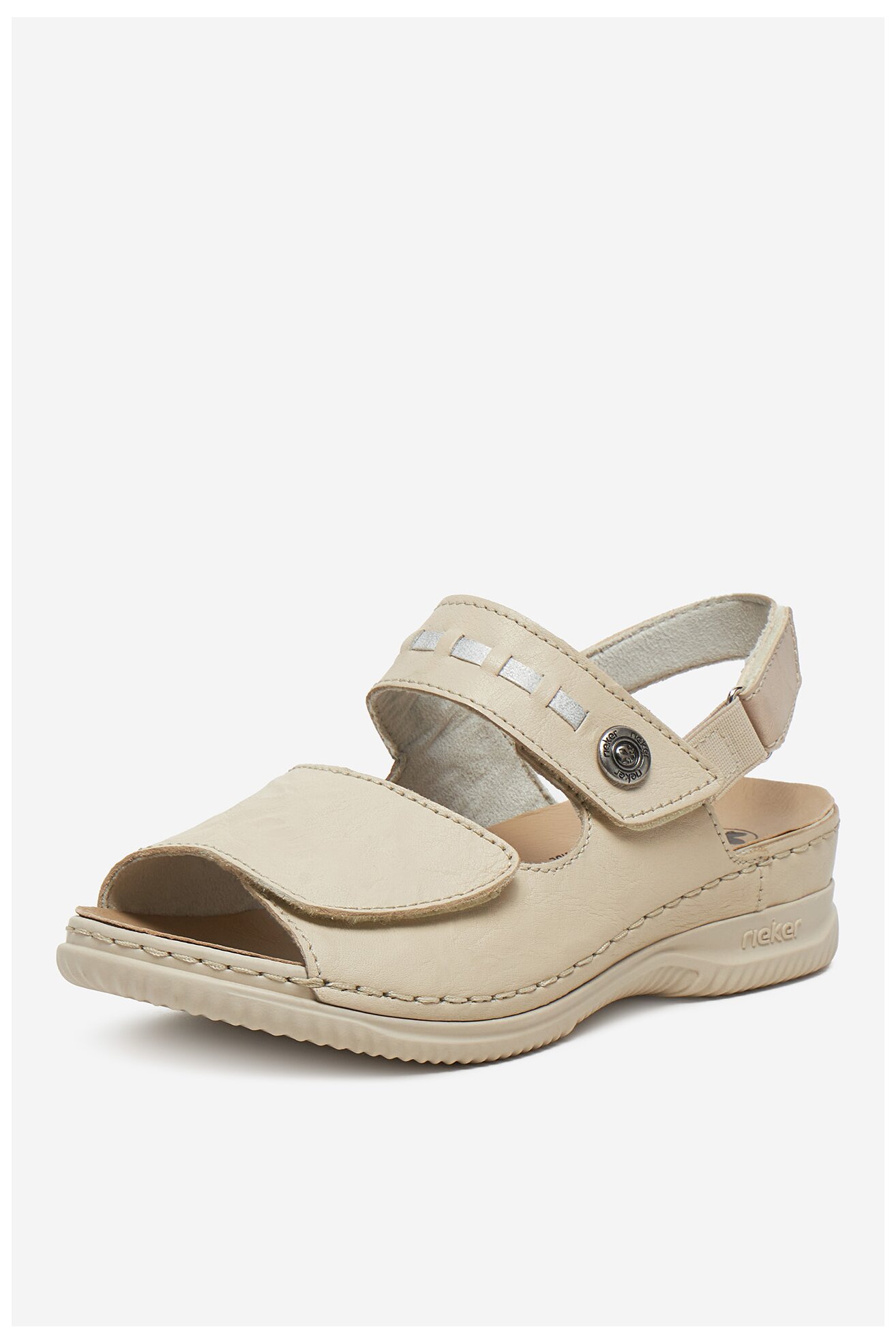 Sandały Rieker V7473-61 Beżowy jasny