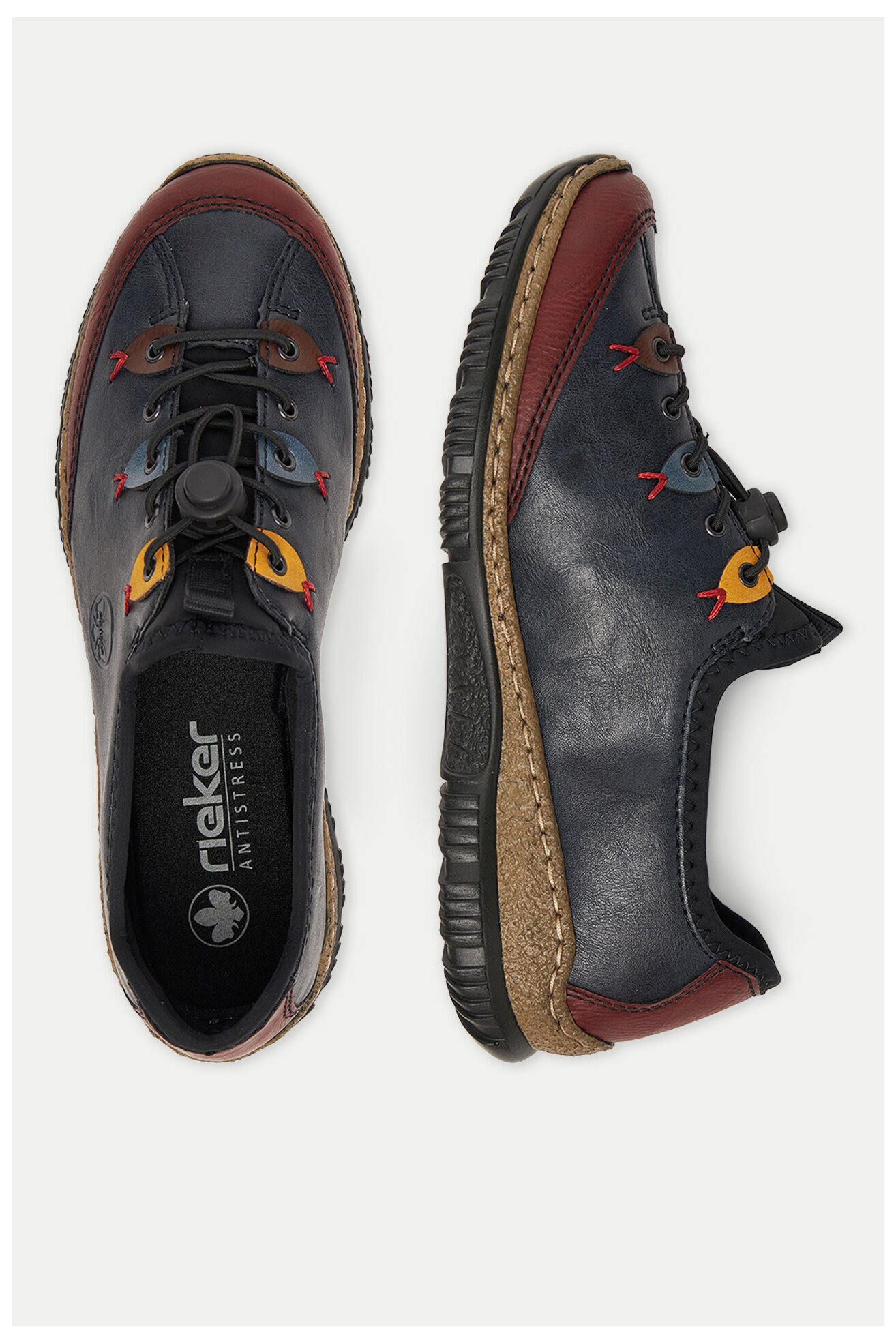 Półbuty Rieker N3271-35 Niebieski